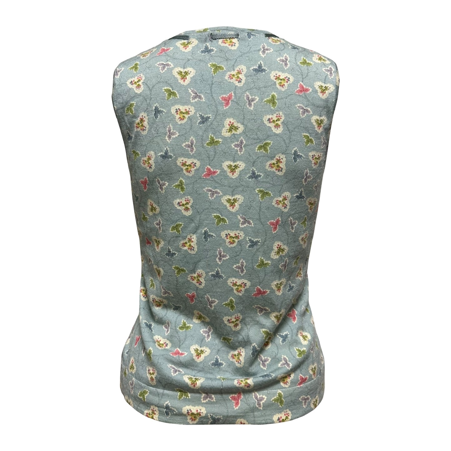 CHRISTIAN DIOR Spring Summer 2003 Floral Print Knit Tank Top