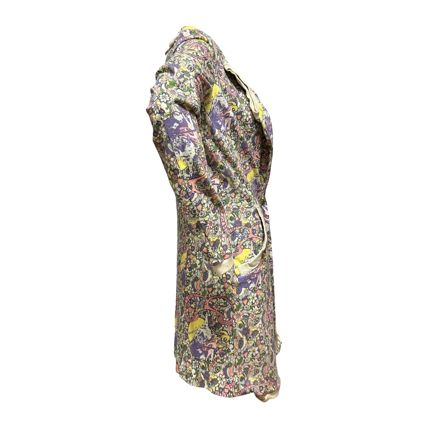 UNDERCOVER Spring Summer 2006 "T" Reconstructed Psychedelic Print T-Shirt Coat