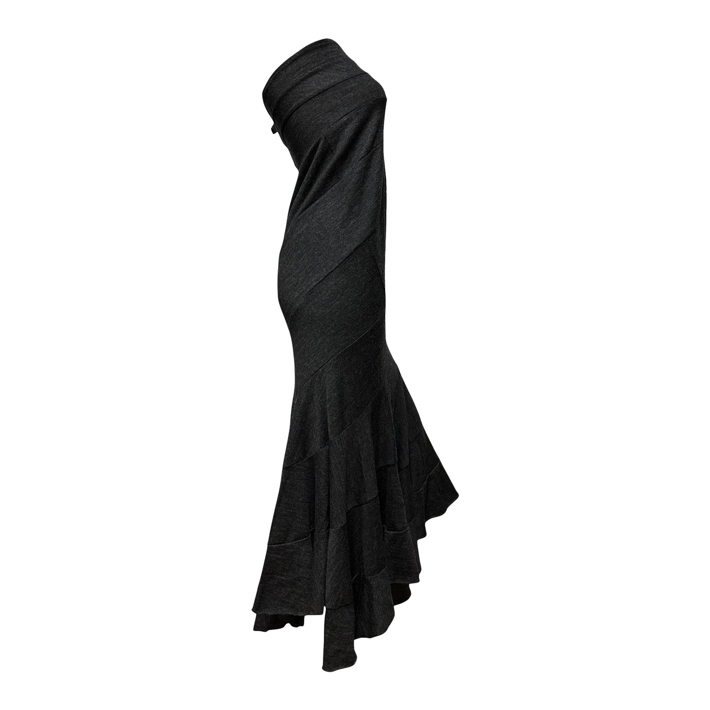 JUNYA WATANABE Fall Winter 2008 Two Way Asymmetric Maxi Skirt Tube Top Midi Dress