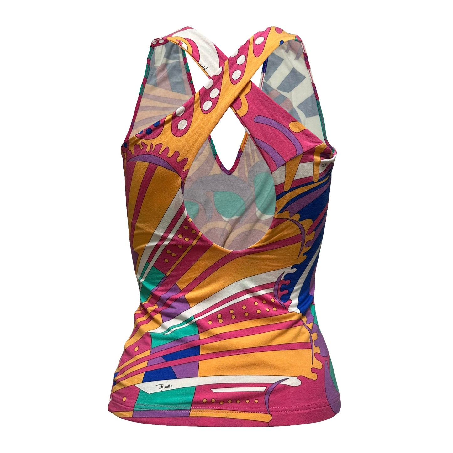 EMILIO PUCCI Spring Summer 2007 Cross Back Tank Top