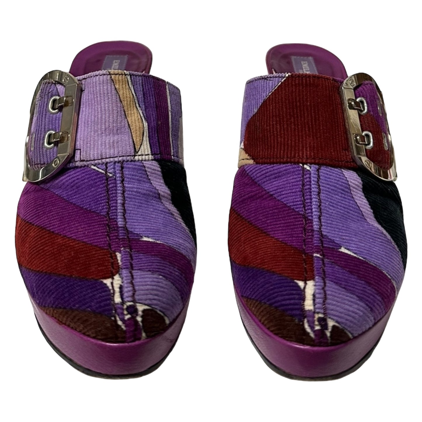 EMILIO PUCCI Fall Winter 2005 Corduroy Mules