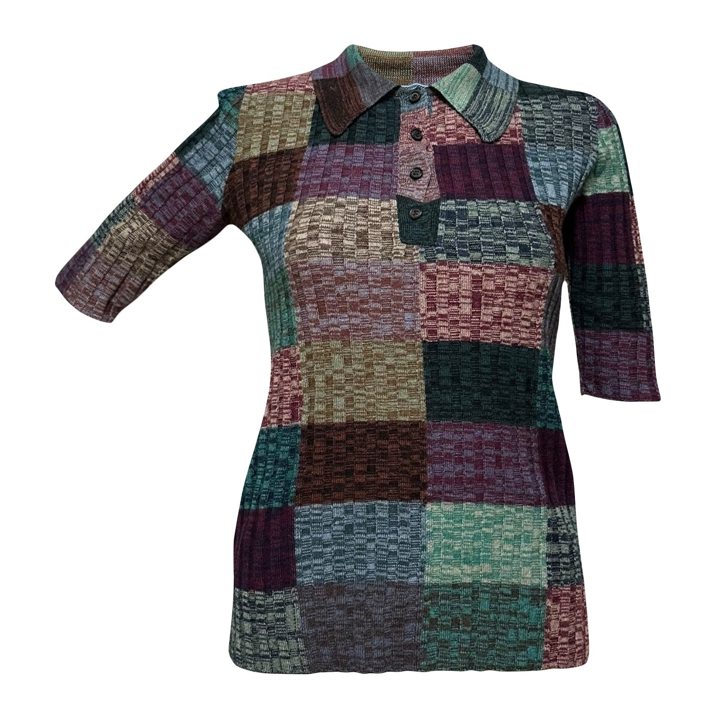 PRADA Spring Summer 2020 Ribbed Knit Polo Shirt