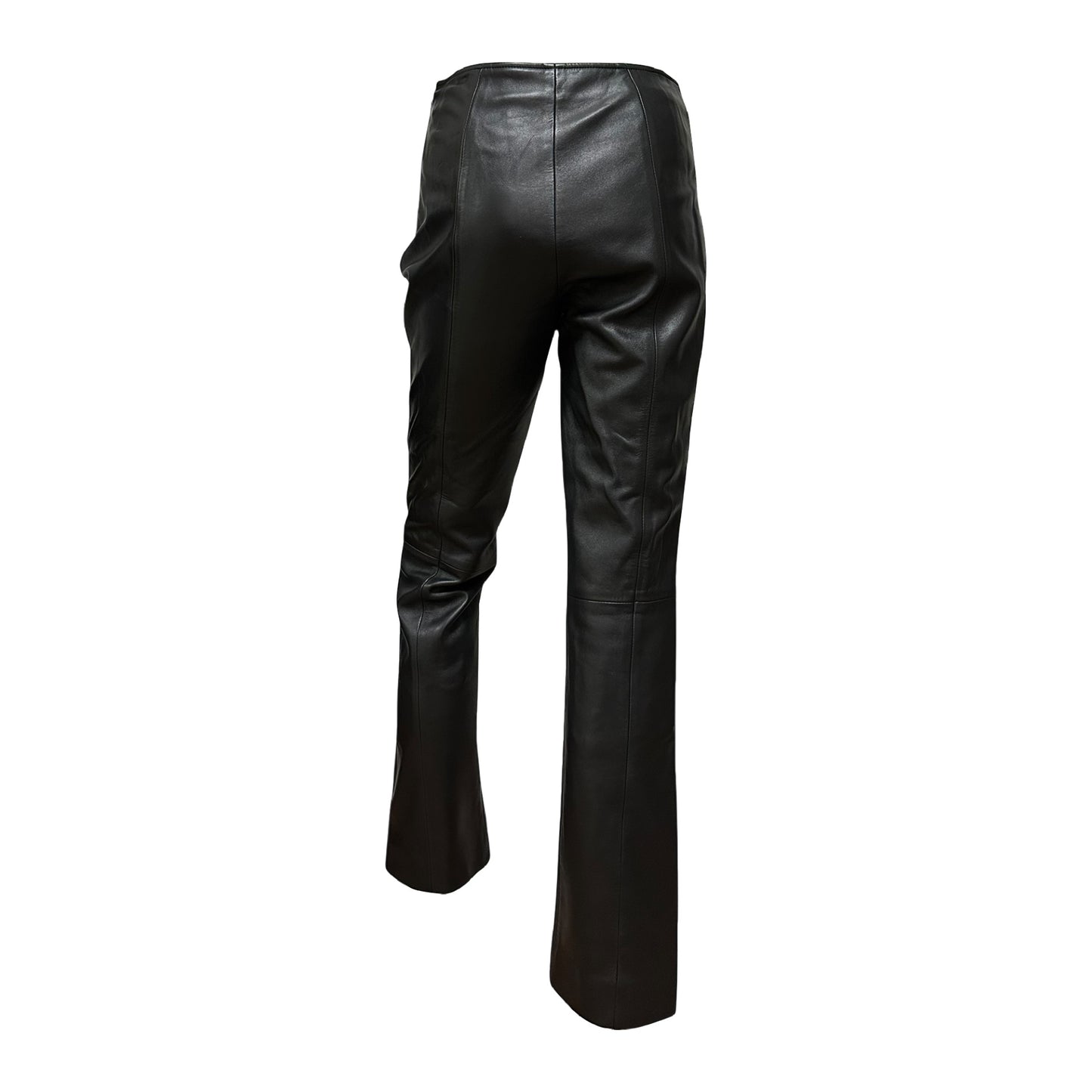 LOEWE Vintage Lamb Leather Straight Leg Pants