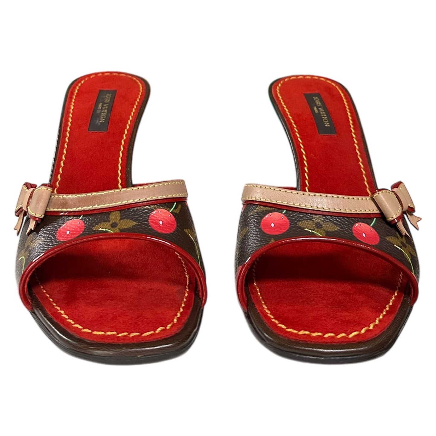 LOUIS VUITTON × TAKASHI MURAKAMI Spring Summer 2005 Cherry Monogram Sandals