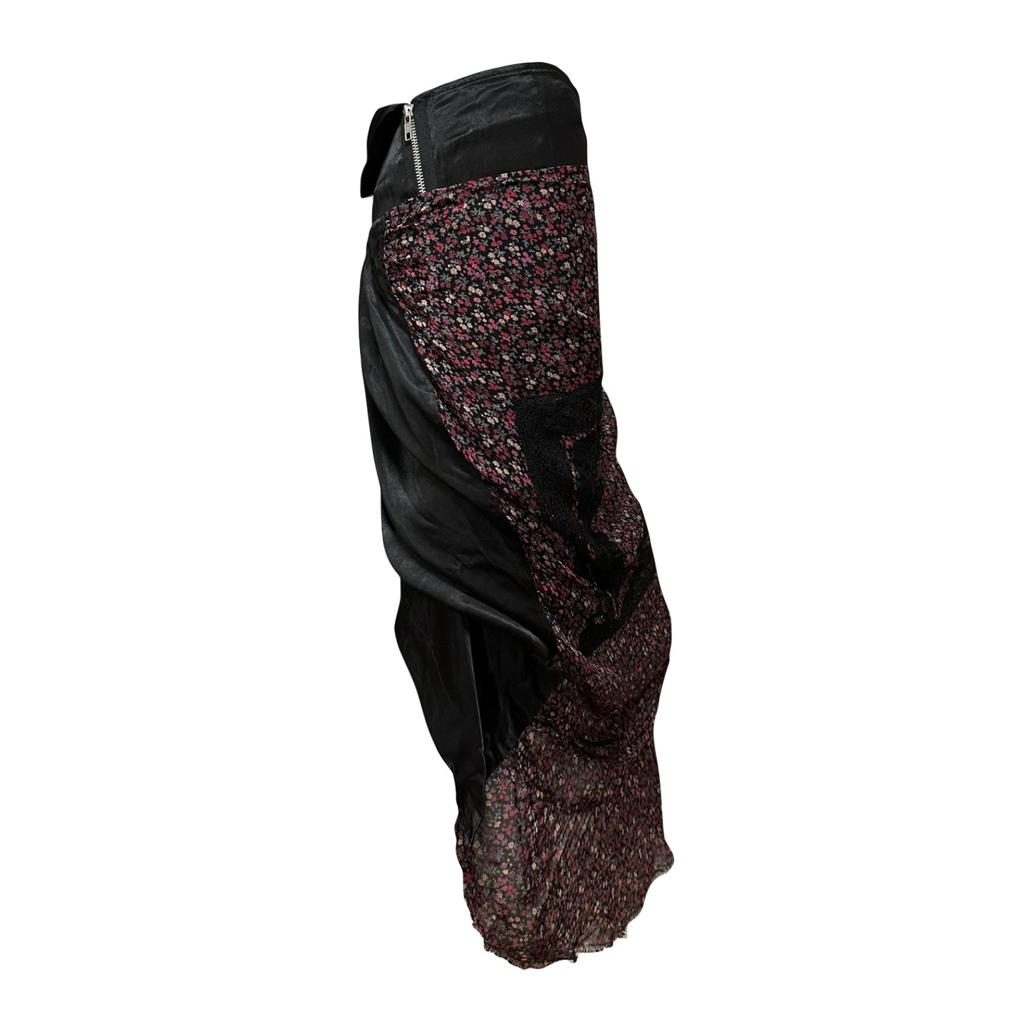 JUNYA WATANABE Fall Winter 2007 Floral Asymmetric Maxi Skirt