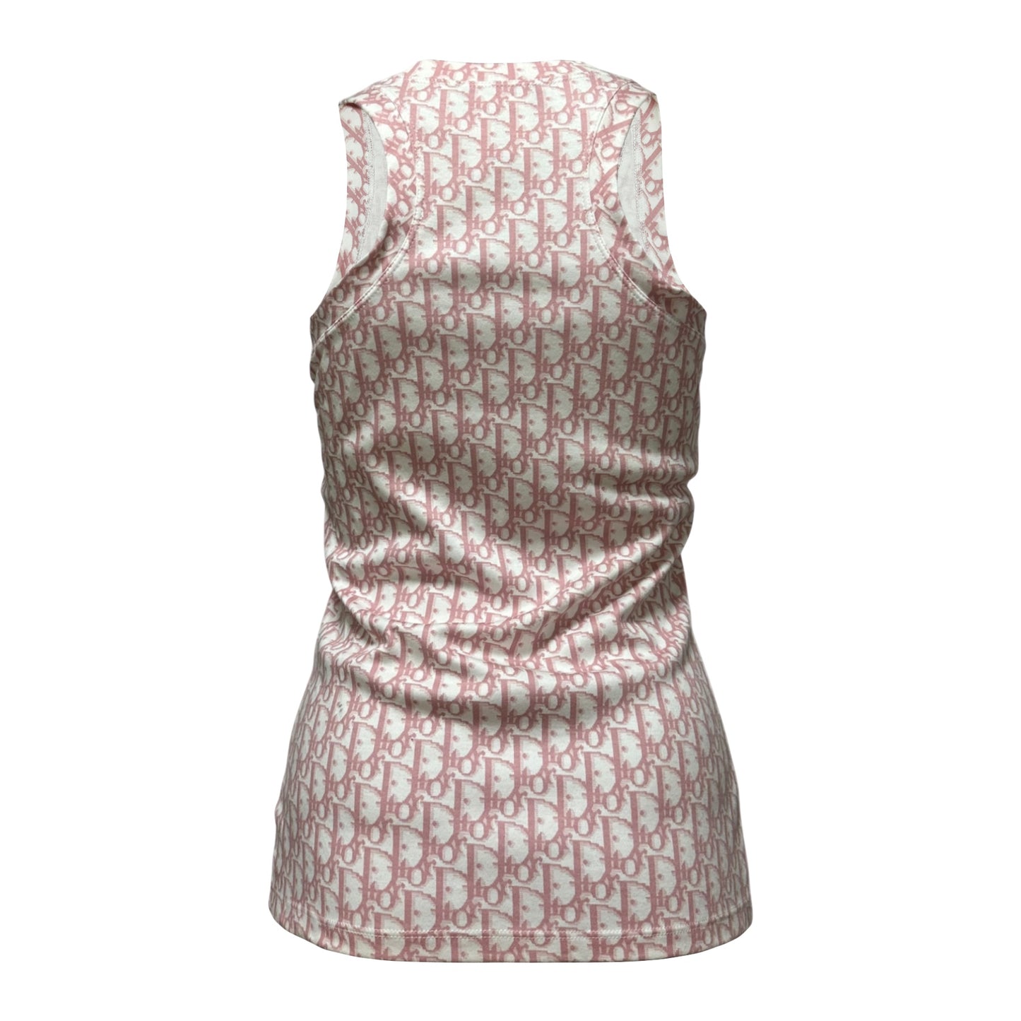 CHRISTIAN DIOR Spring Summer 2004 Trotter Print Swarovski No. 1 Flower Tank Top