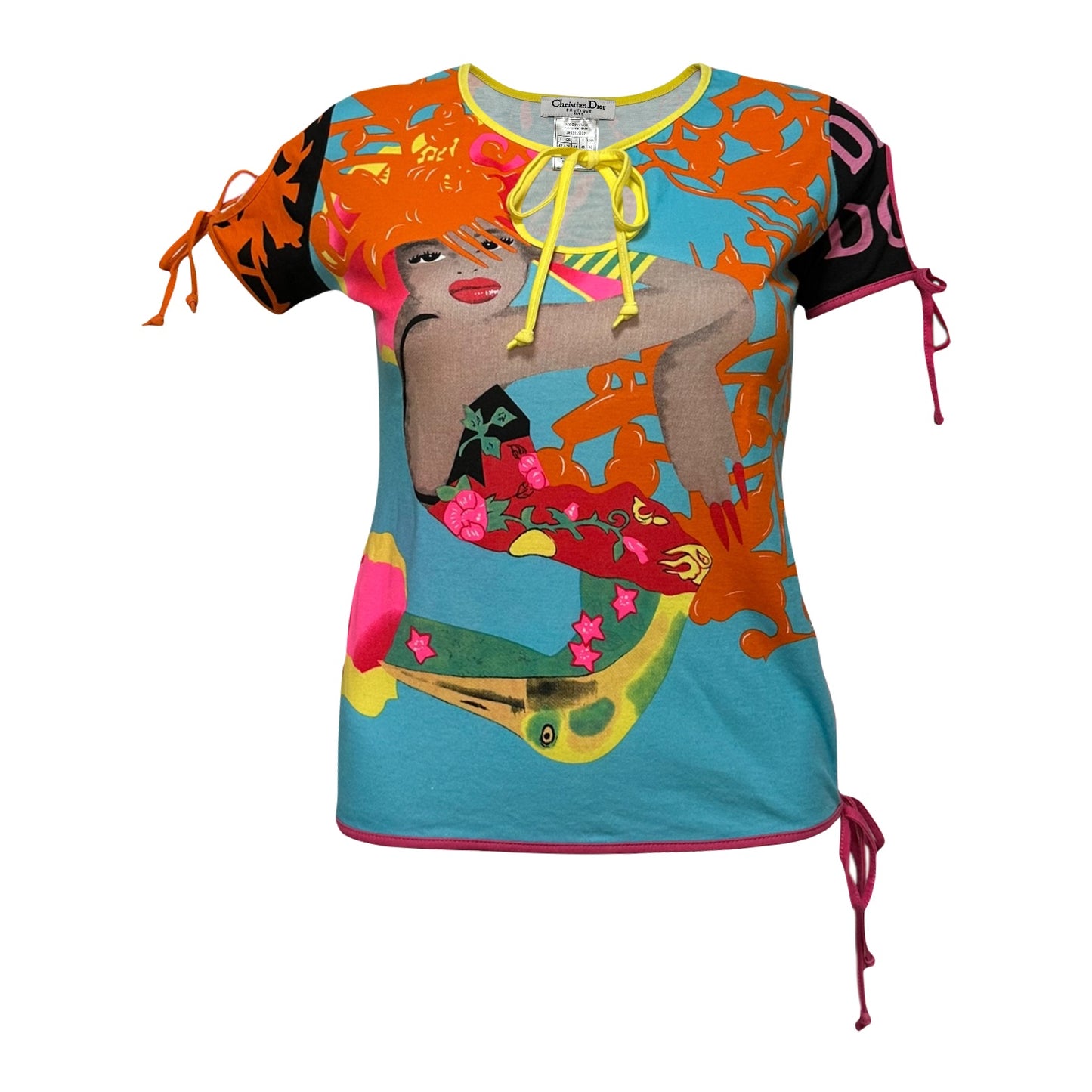 CHRISTIAN DIOR Spring Summer 2005 Graphic Print T-Shirt