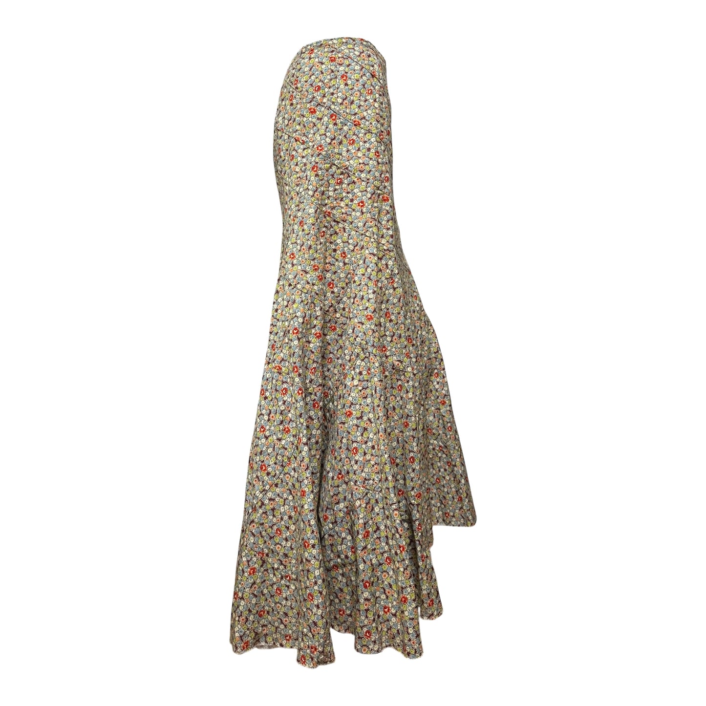 JUNYA WATANABE Spring Summer 2002 Floral Print Maxi Skirt