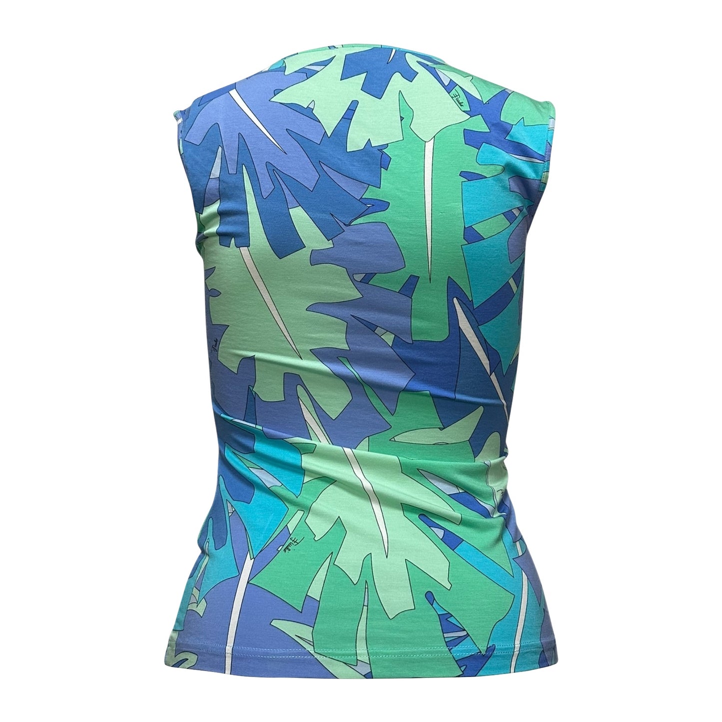 EMILIO PUCCI Spring Summer 2007 Leaf Print Tank Top