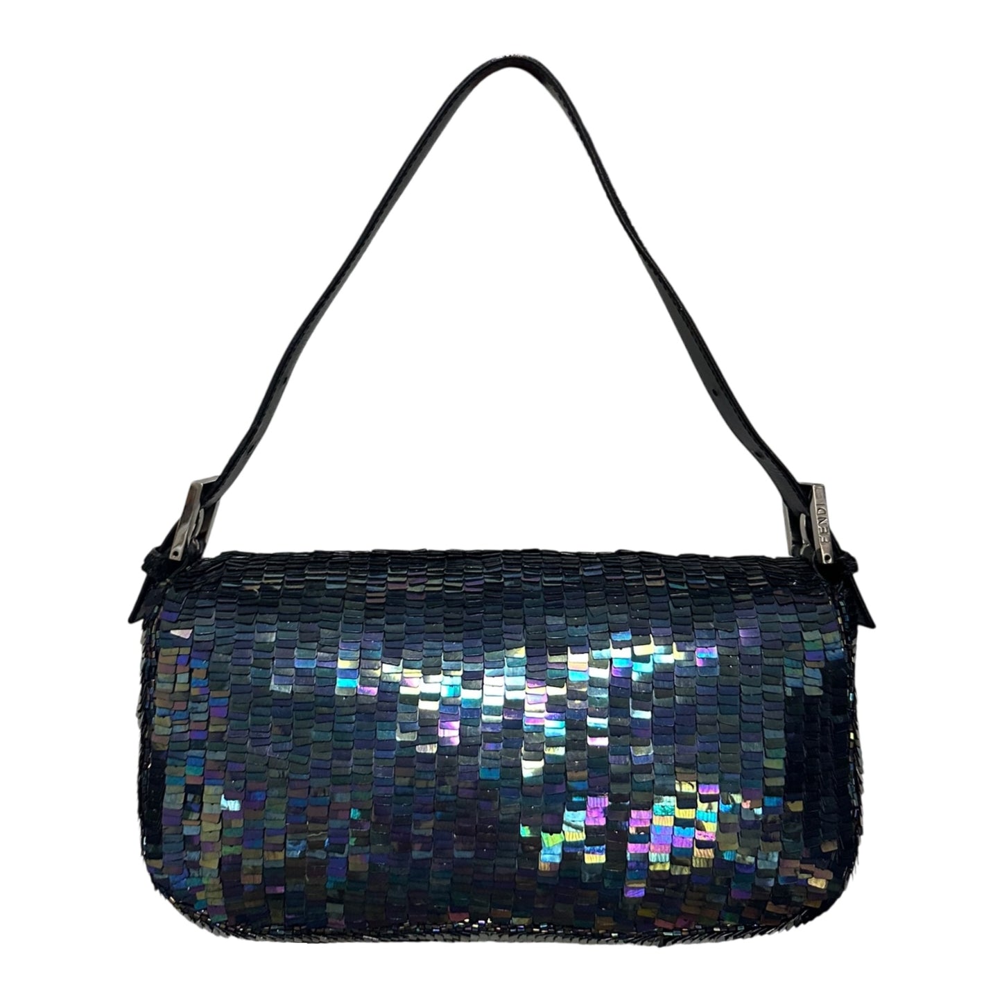 FENDI Fall Winter 1999 Sequins and Calf Hair Baguette Bag
