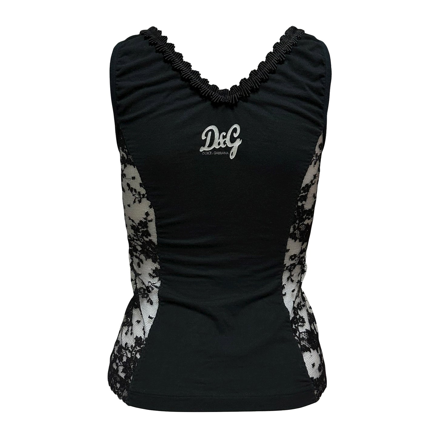 D&G Side Lace Detail Tank Top