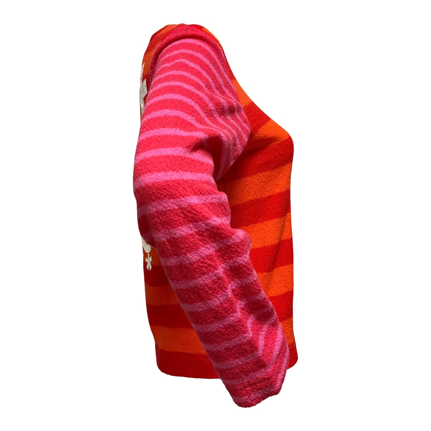 TRICOT COMME DES GARÇONS Logo Print Striped Button-Up Cardigan