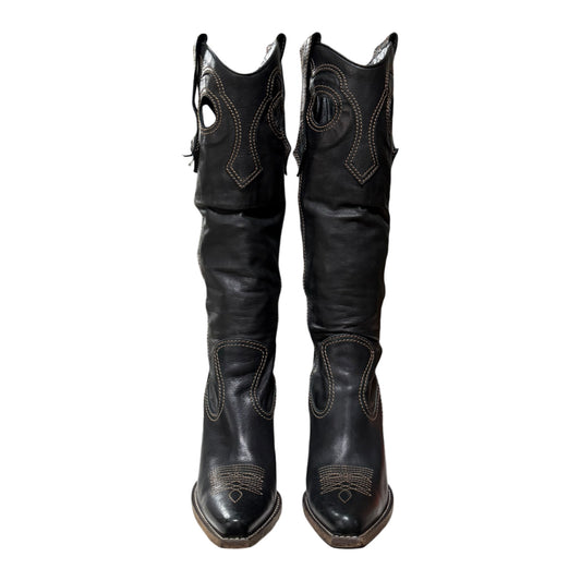 CHRISTIAN DIOR Fall Winter 2006 Leather Western Cowboy Boots