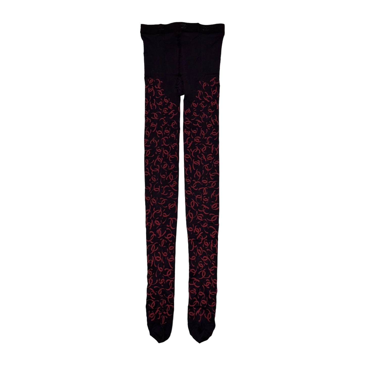 CHANEL Fall Winter 2000 Monogram CC Logo Tights