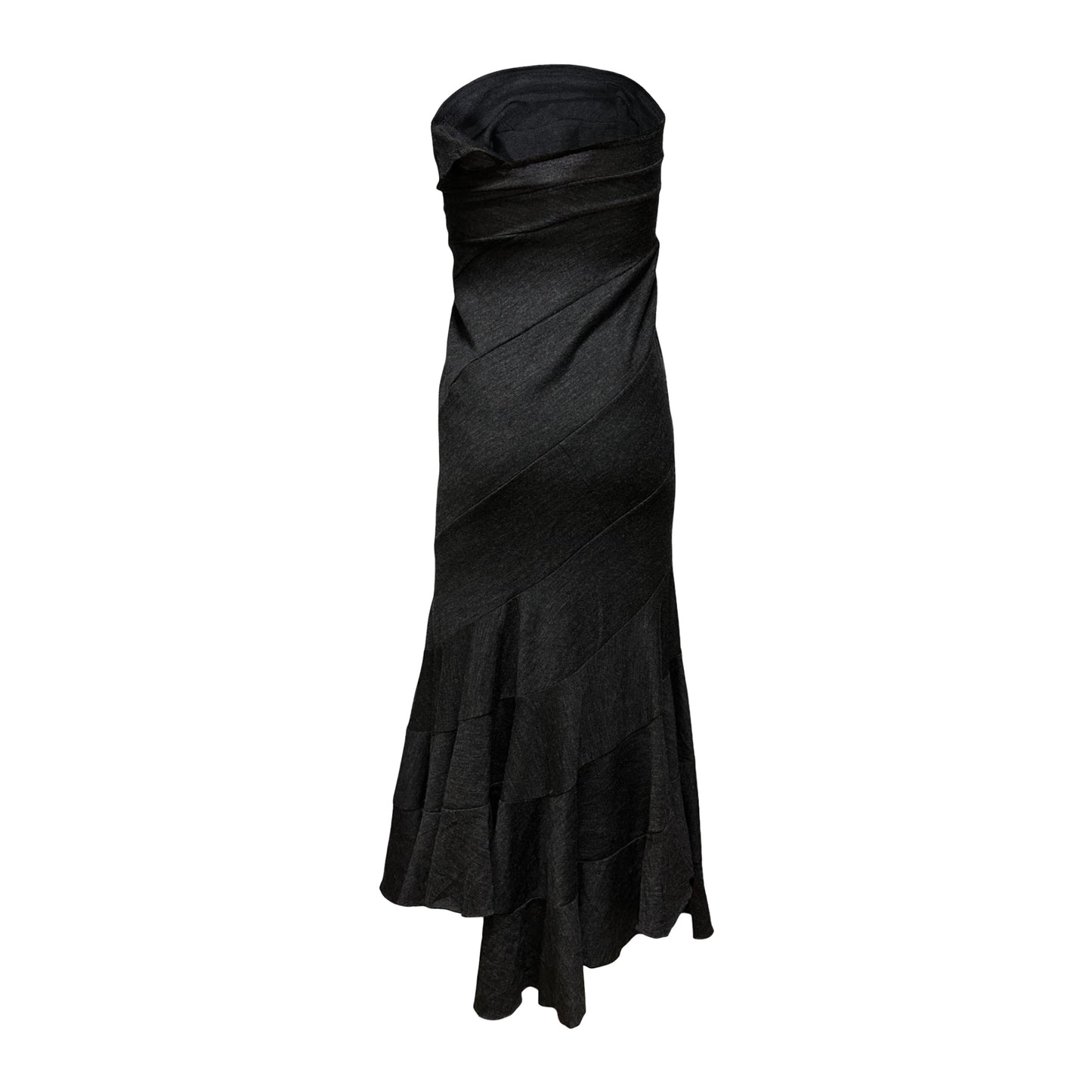 JUNYA WATANABE Fall Winter 2008 Two Way Asymmetric Maxi Skirt Tube Top Midi Dress