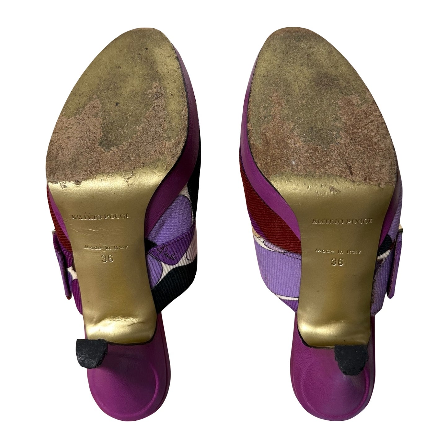 EMILIO PUCCI Fall Winter 2005 Corduroy Mules