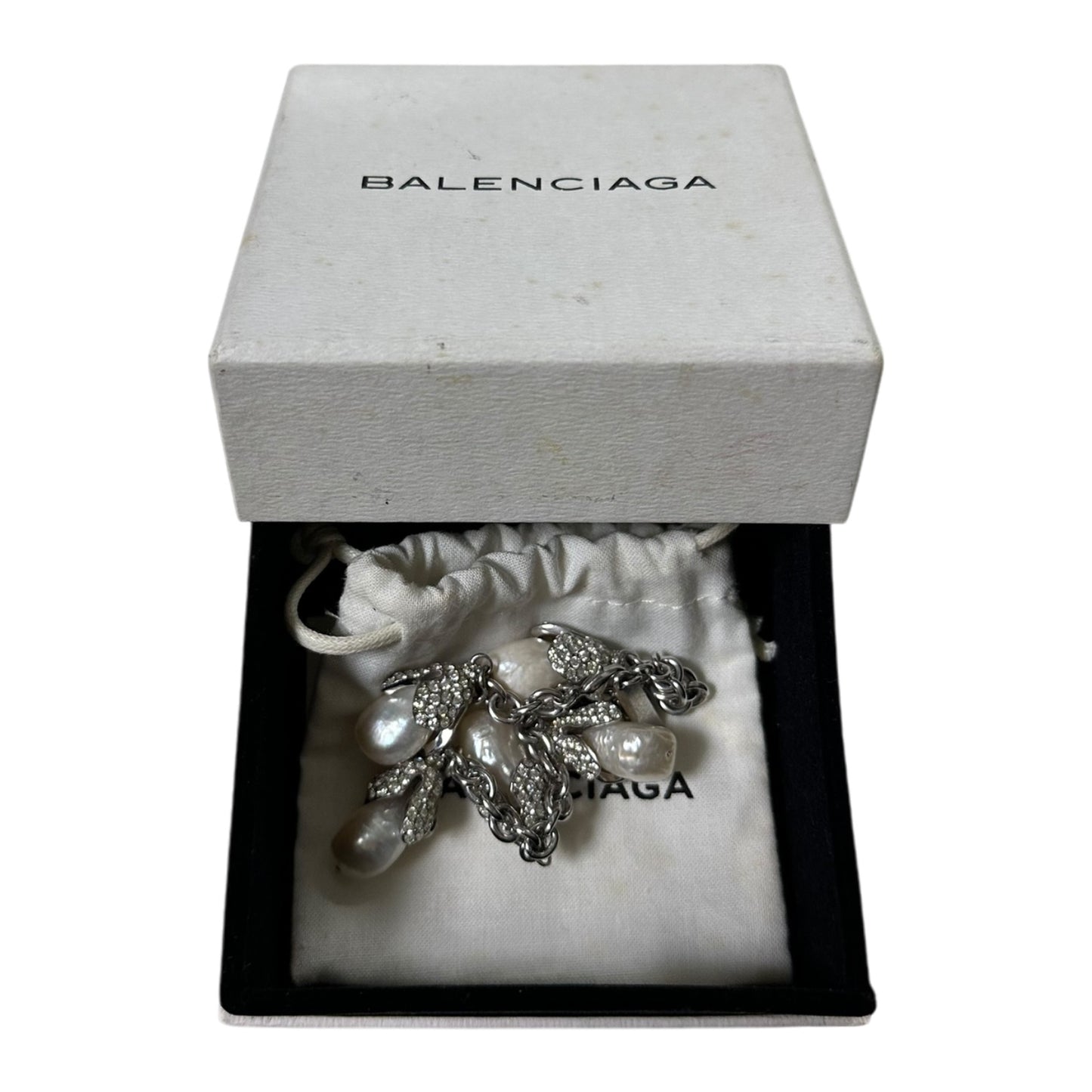 BALENCIAGA Fall Winter 2015 Baroque Pearl Swarovski Crystal Bracelet