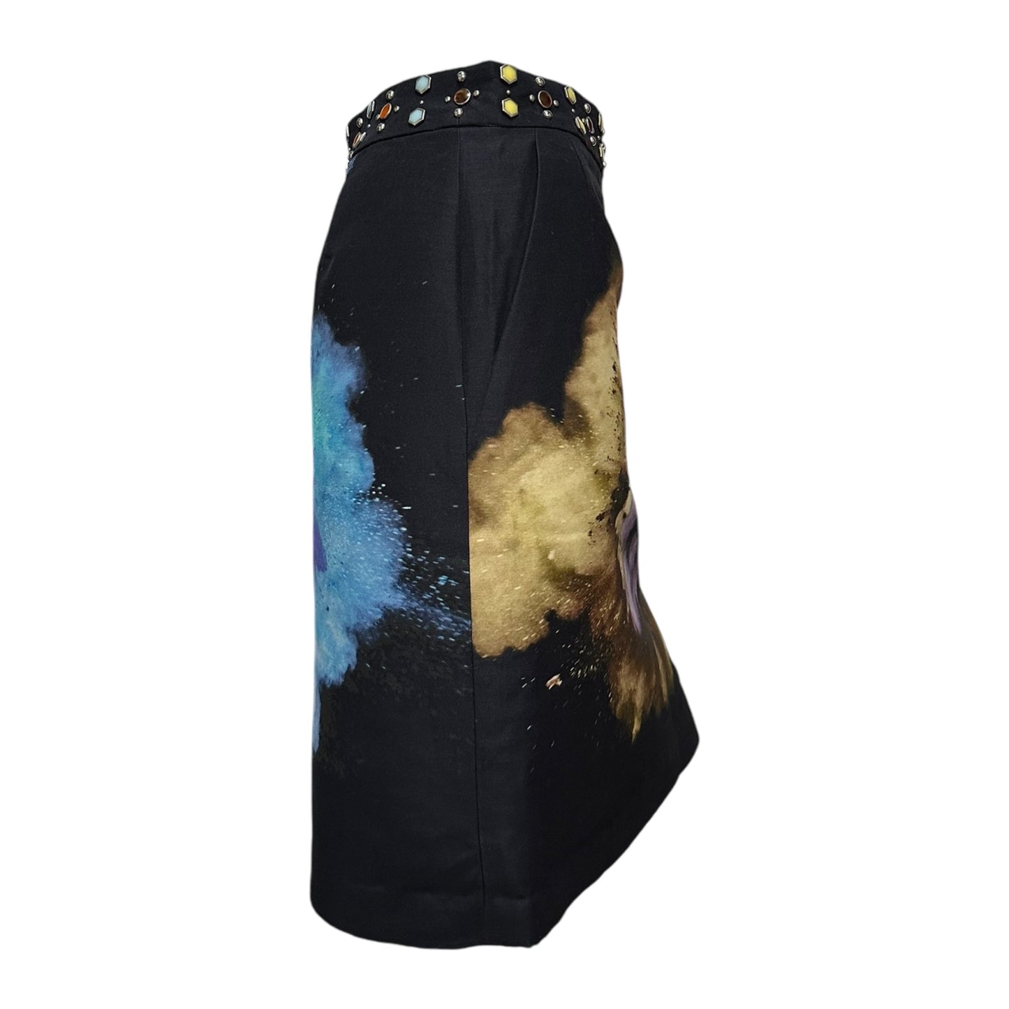 UNDERCOVER Spring Summer 2016 "The Greatest" Flower Print Studs Skirt