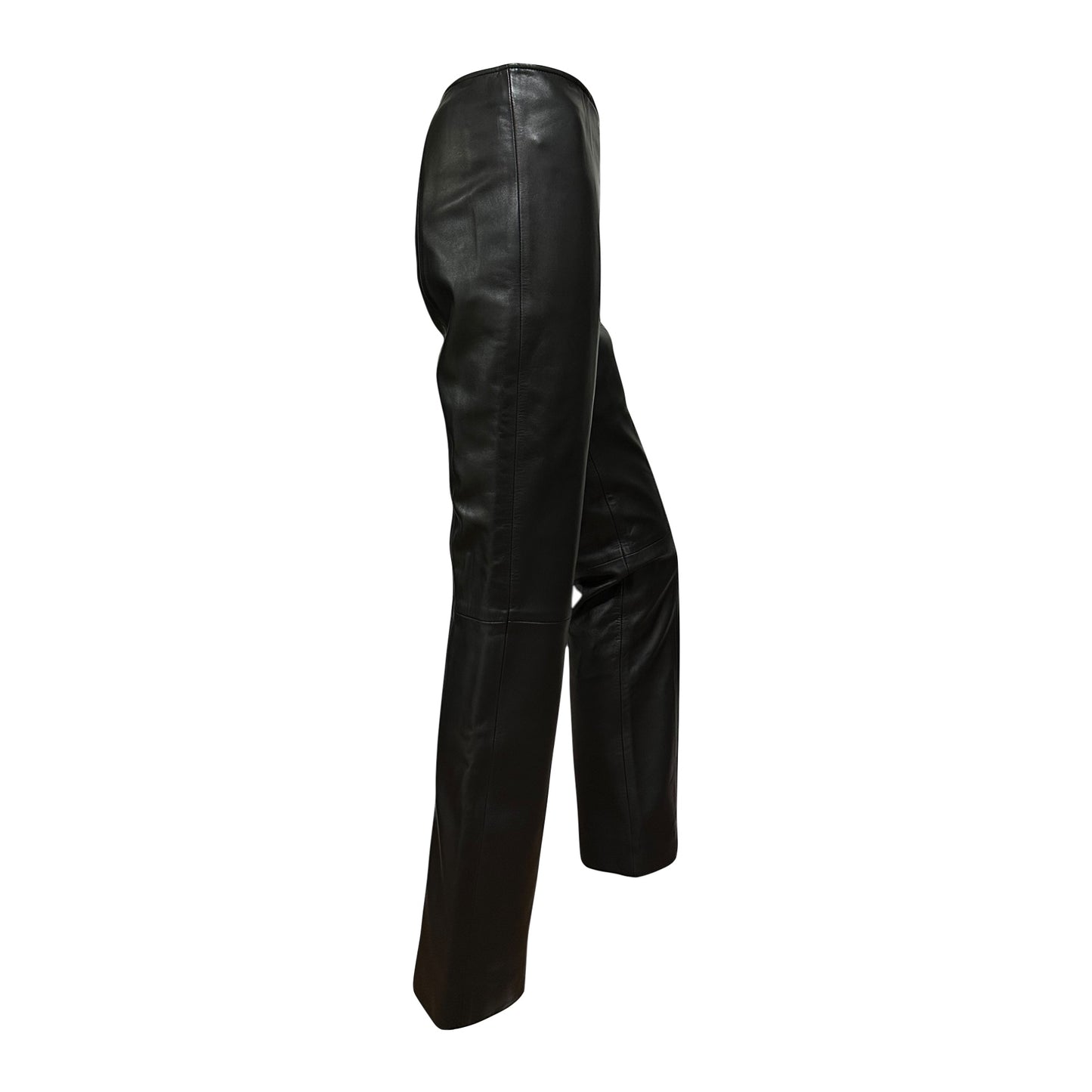 LOEWE Vintage Lamb Leather Straight Leg Pants