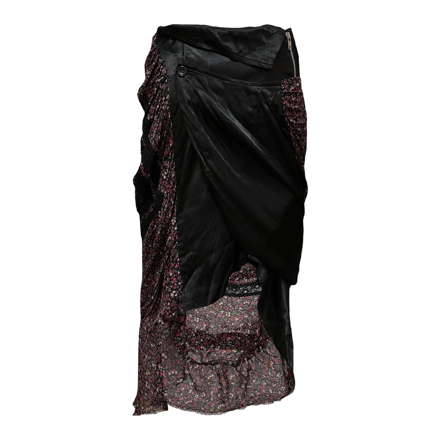 JUNYA WATANABE Fall Winter 2007 Floral Asymmetric Maxi Skirt