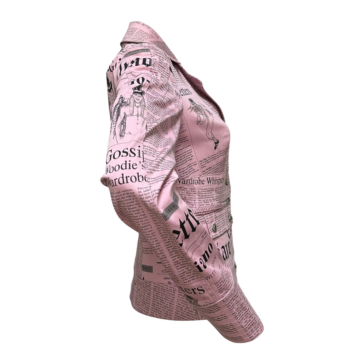JOHN GALLIANO Spring Summer 2005 Newspaper Print Jacket