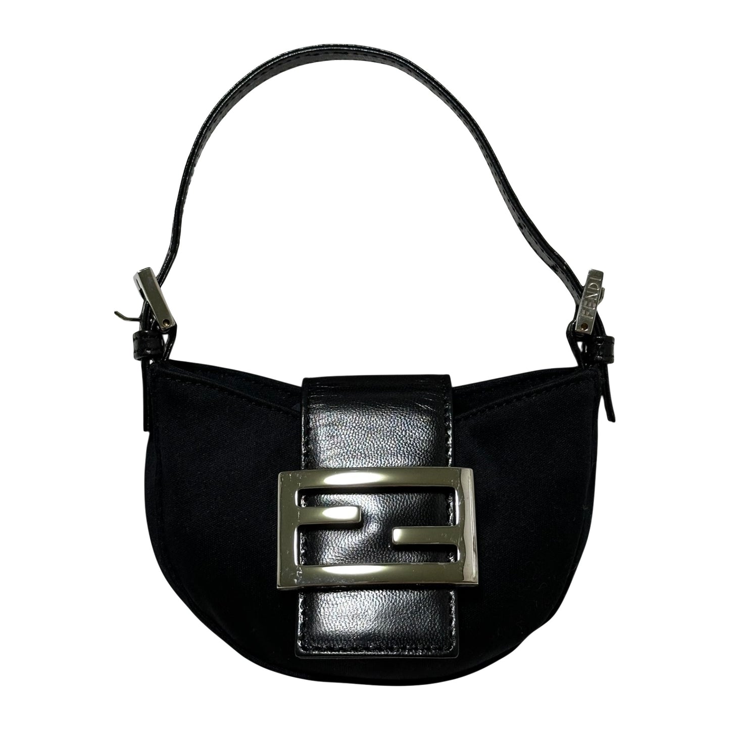 FENDI Spring Summer 1999 Nylon Mini Croissant Bag