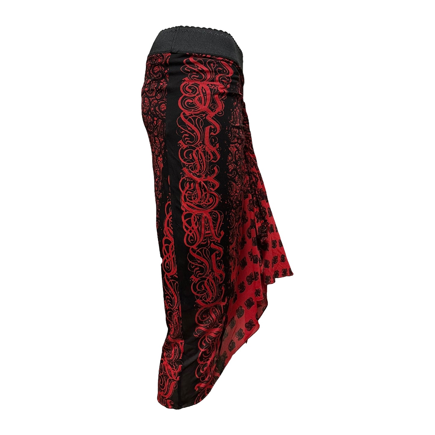 JEAN PAUL GAULTIER SOLEIL Asymmetric Midi Skirt
