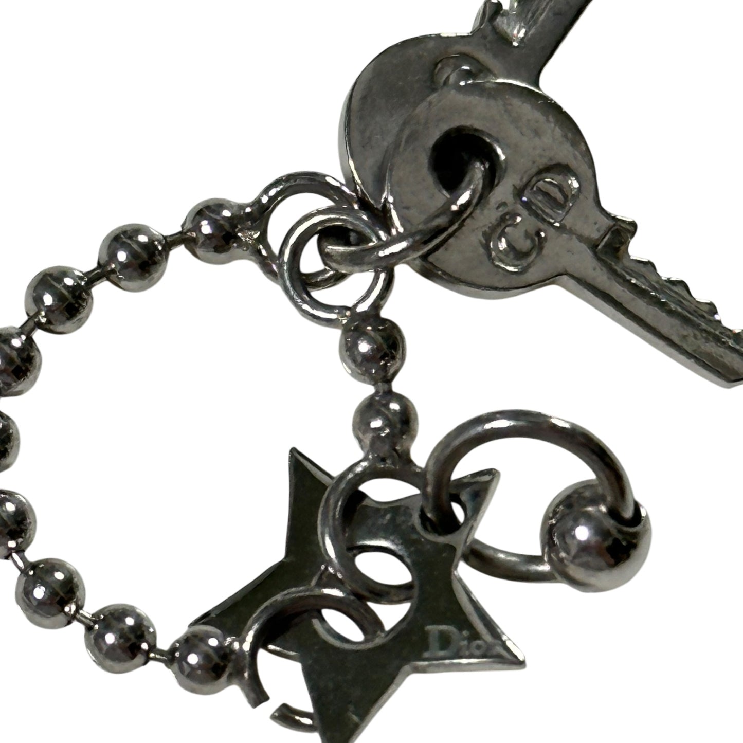 CHRISTIAN DIOR Vintage Ball Chain Ring