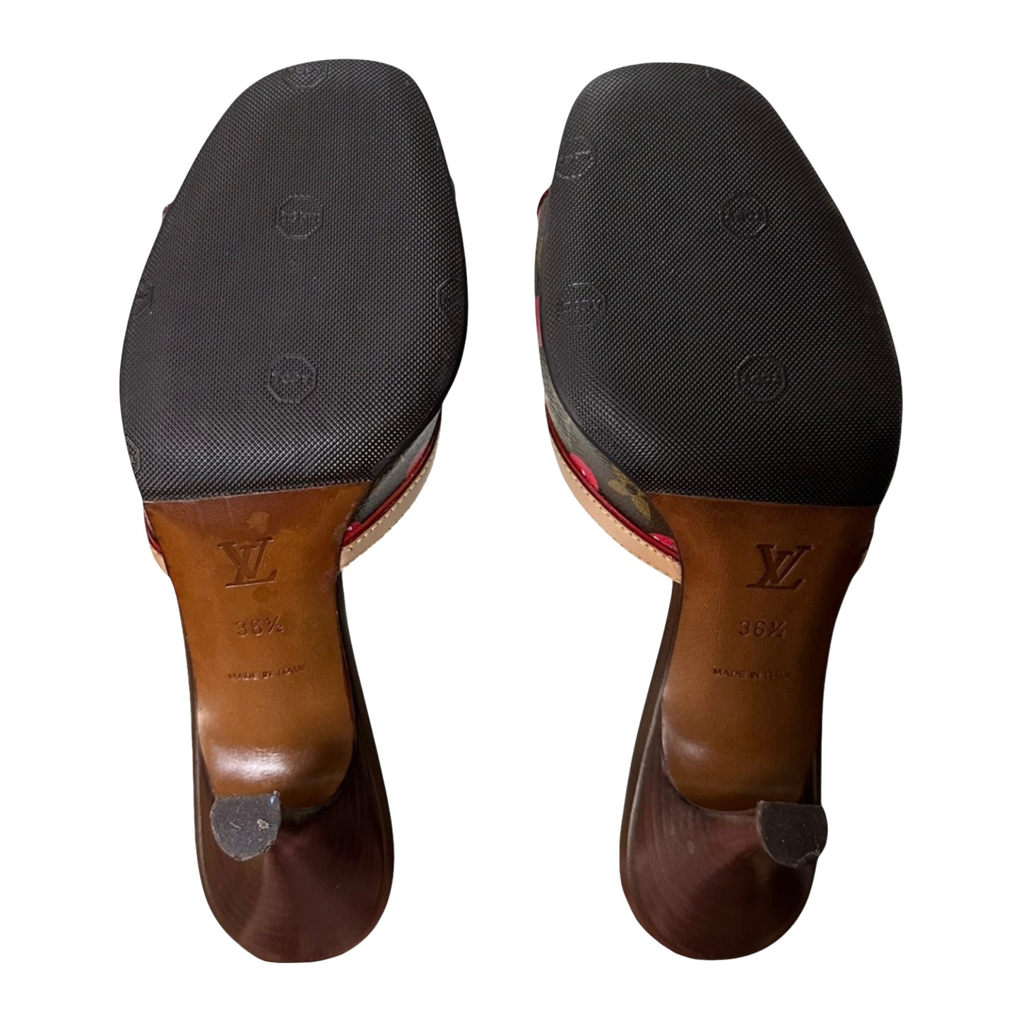 LOUIS VUITTON × TAKASHI MURAKAMI Spring Summer 2005 Cherry Monogram Sandals