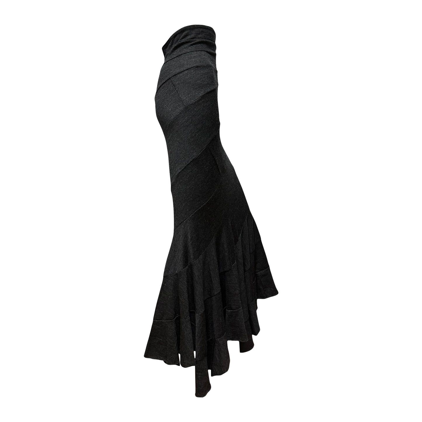 JUNYA WATANABE Fall Winter 2008 Two Way Asymmetric Maxi Skirt Tube Top Midi Dress