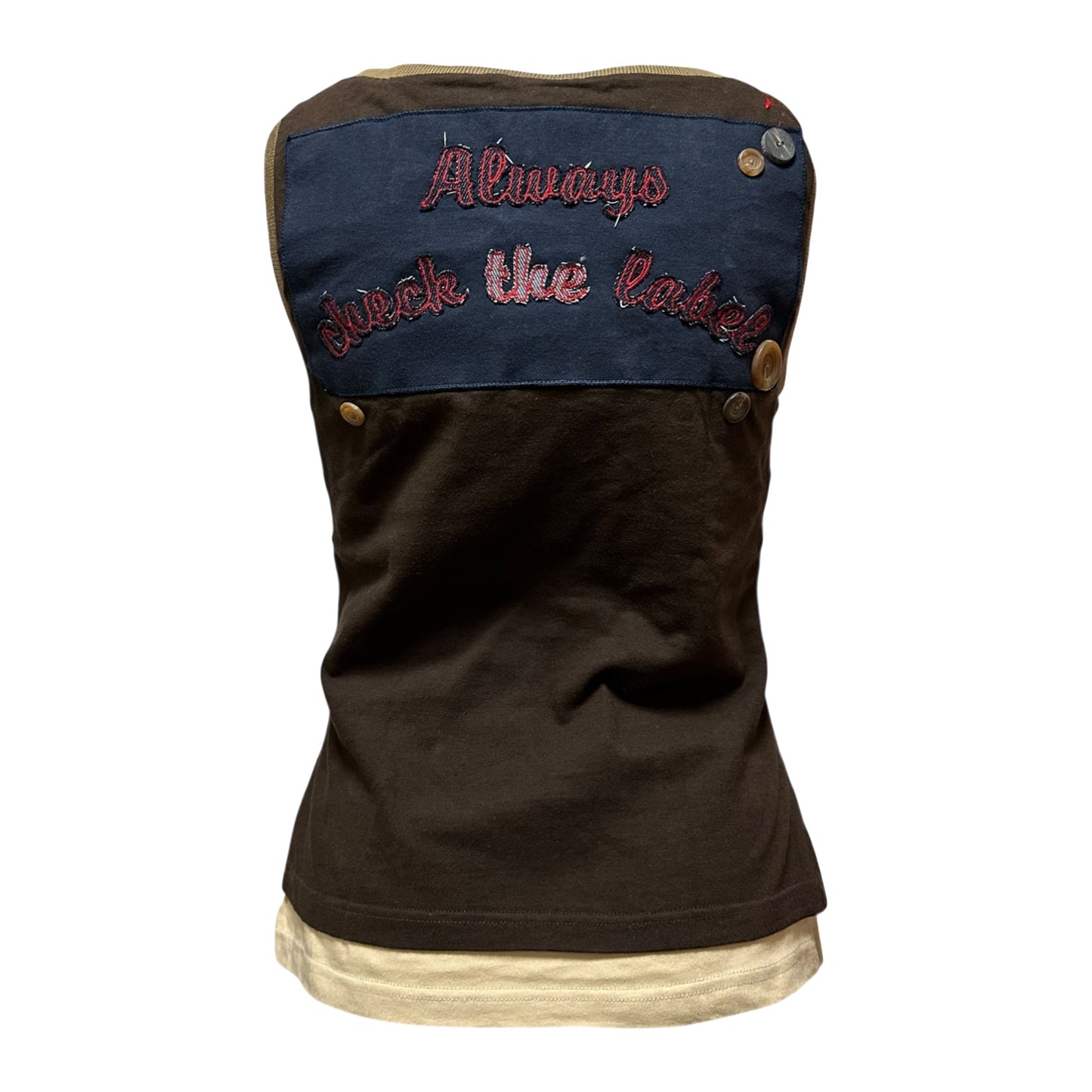 D&G 2002 Fall Winter Embroidered Floral Tank Top
