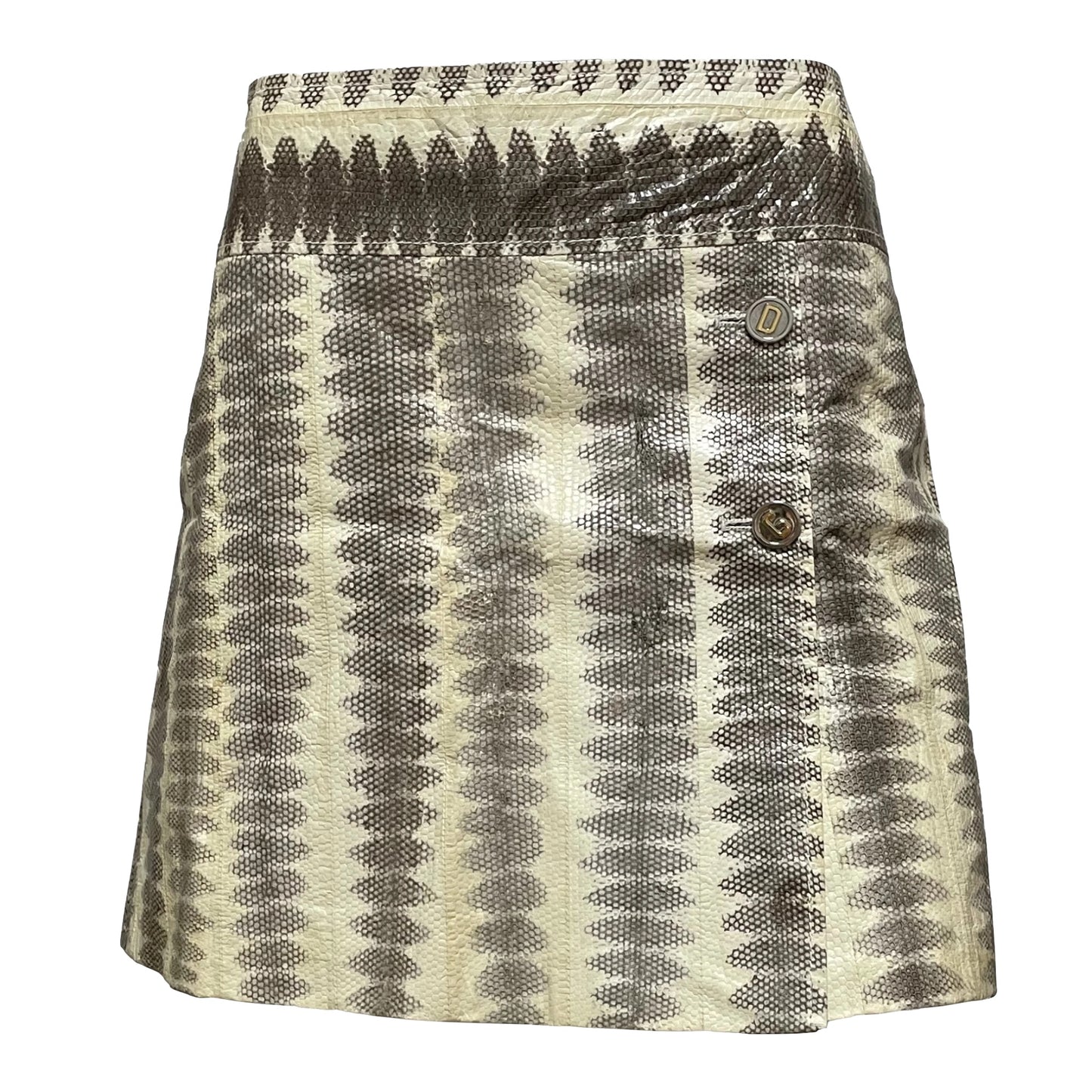 DOLCE&GABBANA Spring Summer 2005 Snake Mini Skirt