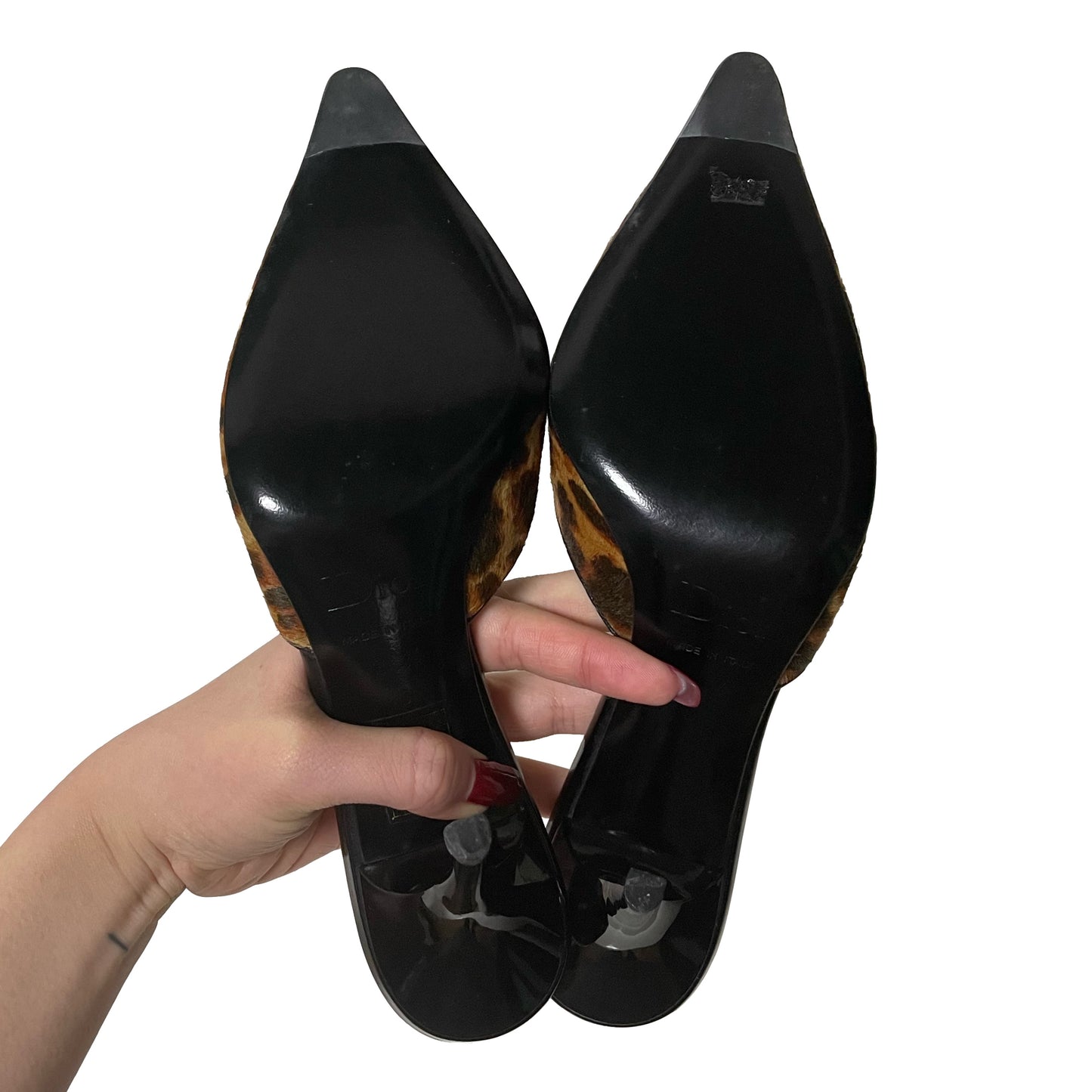 CHRISTIAN DIOR Fall Winter 2004 Leopard Print Dice Mule