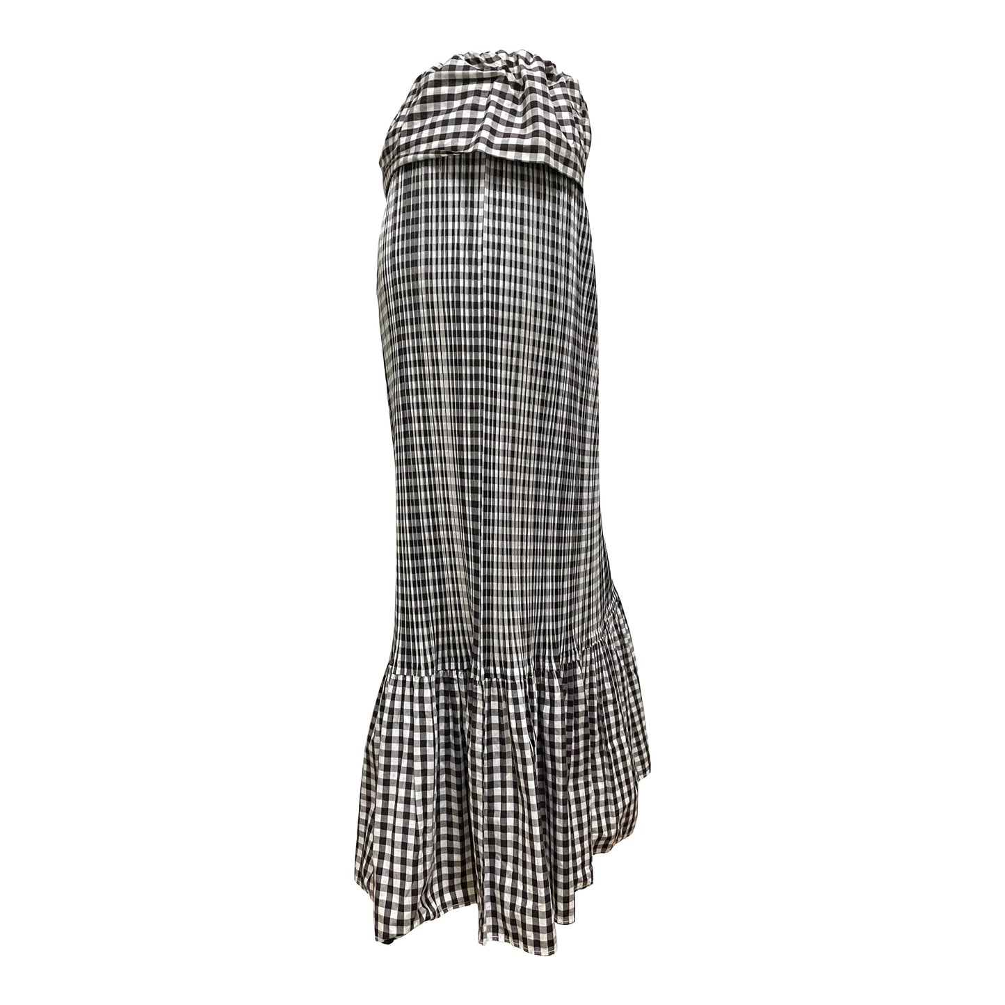 PLEATS PLEASE ISSEY MIYAKE Checkered Long Skirt