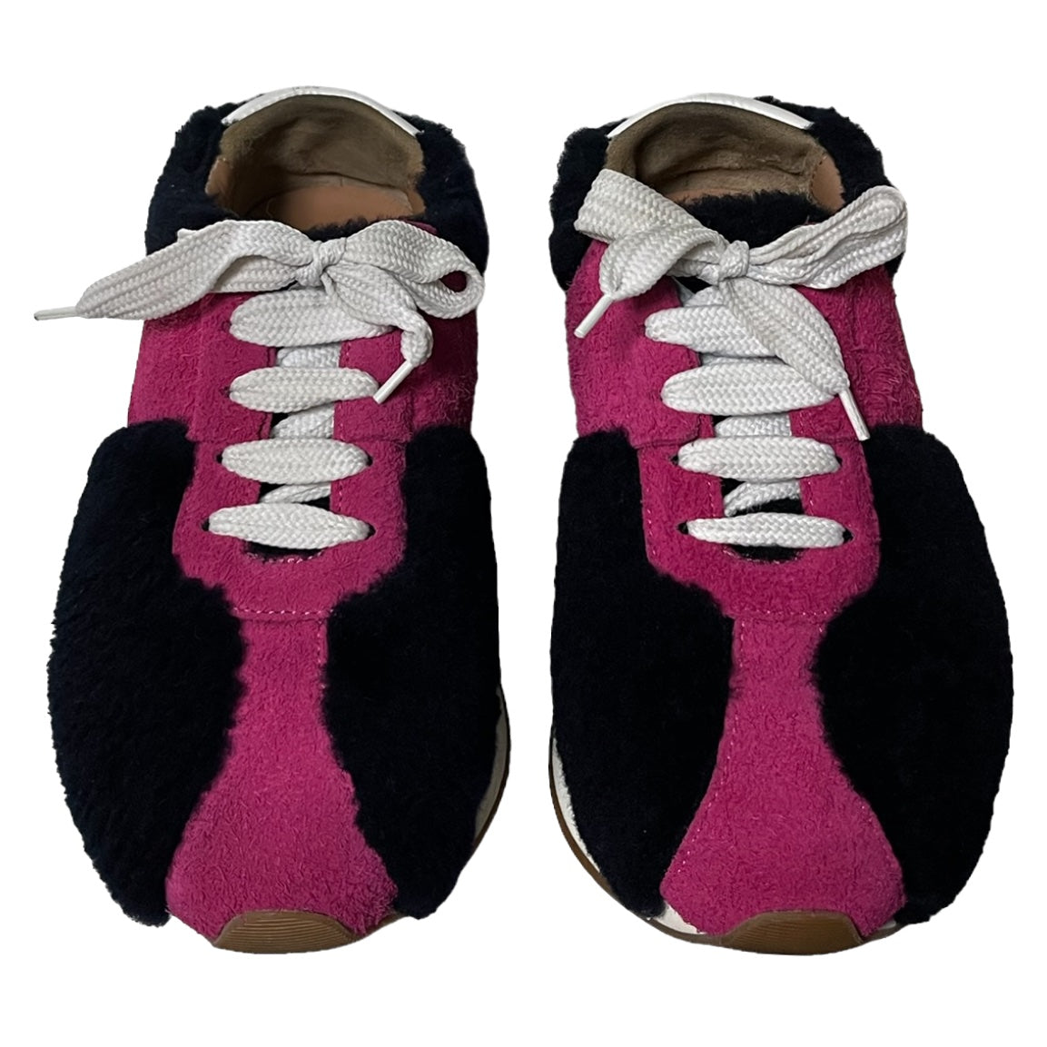 MARNI Fur Big Foot Sneakers