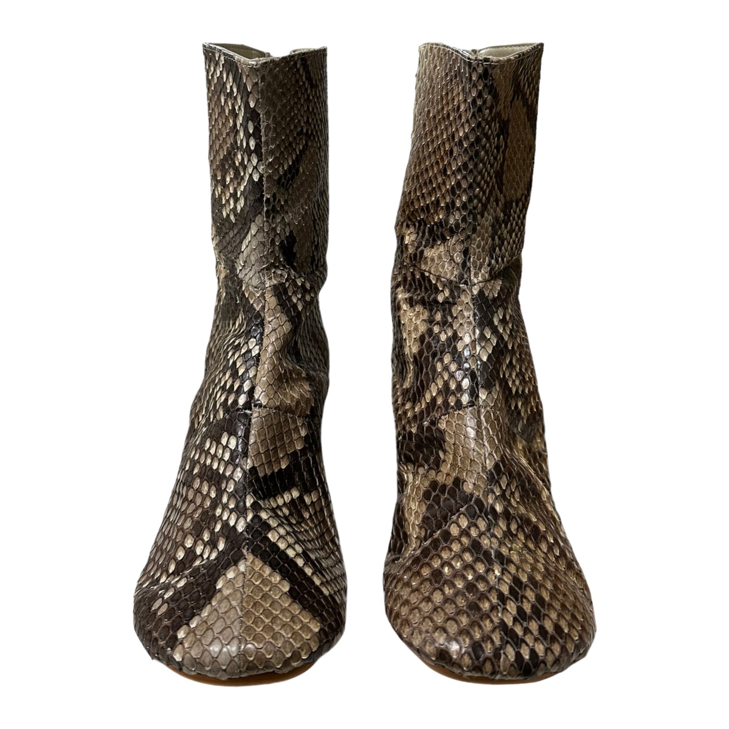 JUNYA WATANABE Spring Summer 2017 Python Zip Ankle Boots