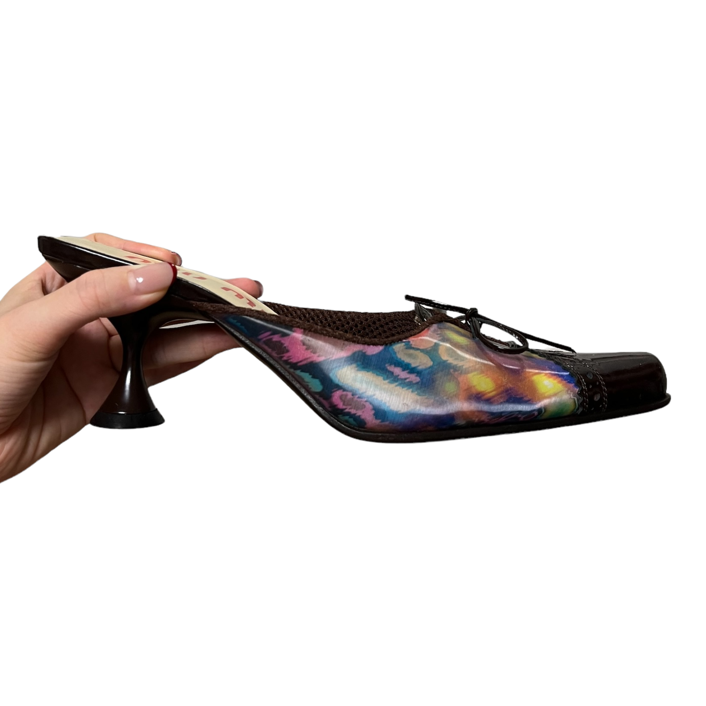 MIU MIU Fall Winter 1999 Holographic Mesh Mules