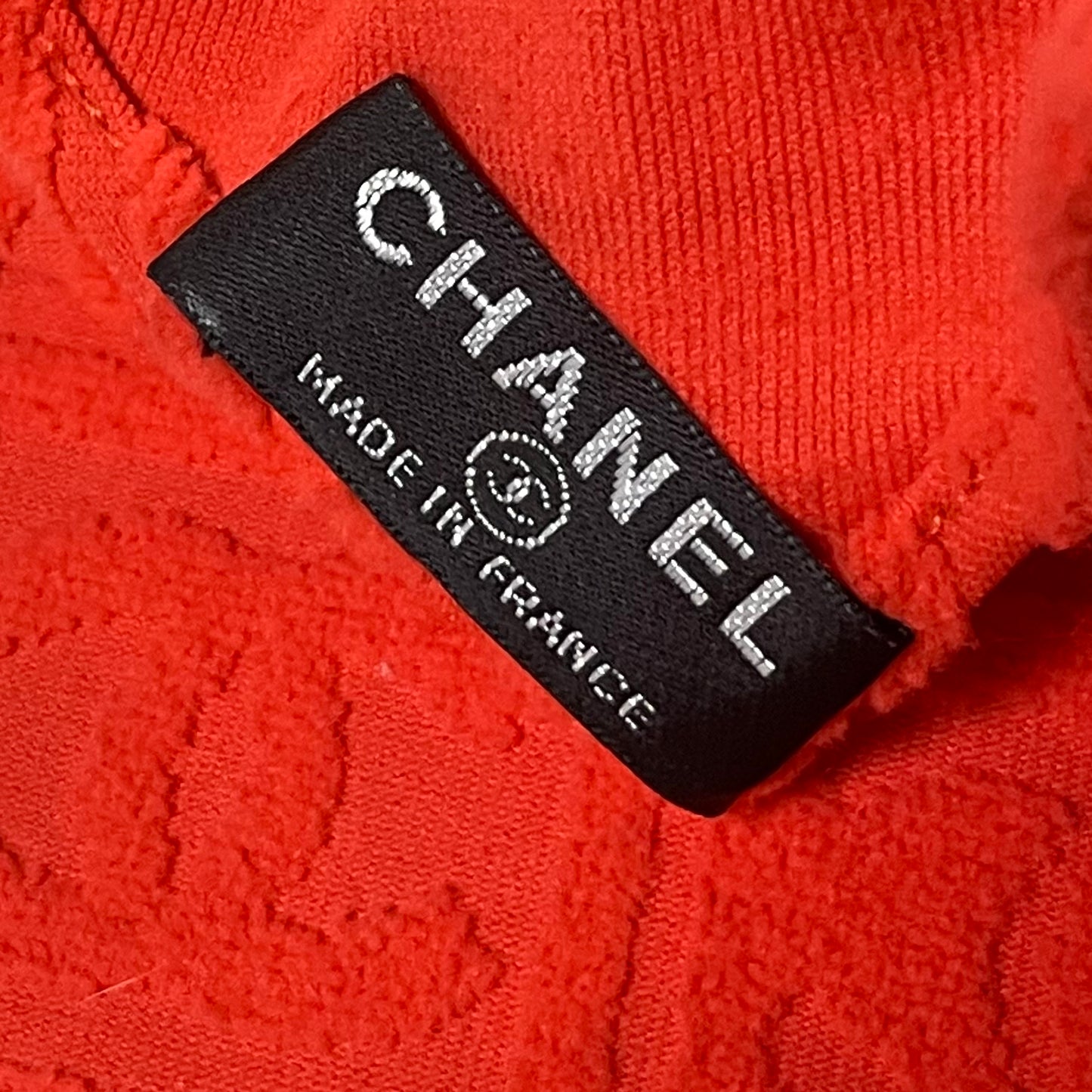 CHANEL Sport Spring Summer 2002 CC Emboss Jacquard Terry Cloth Bandanna Cap