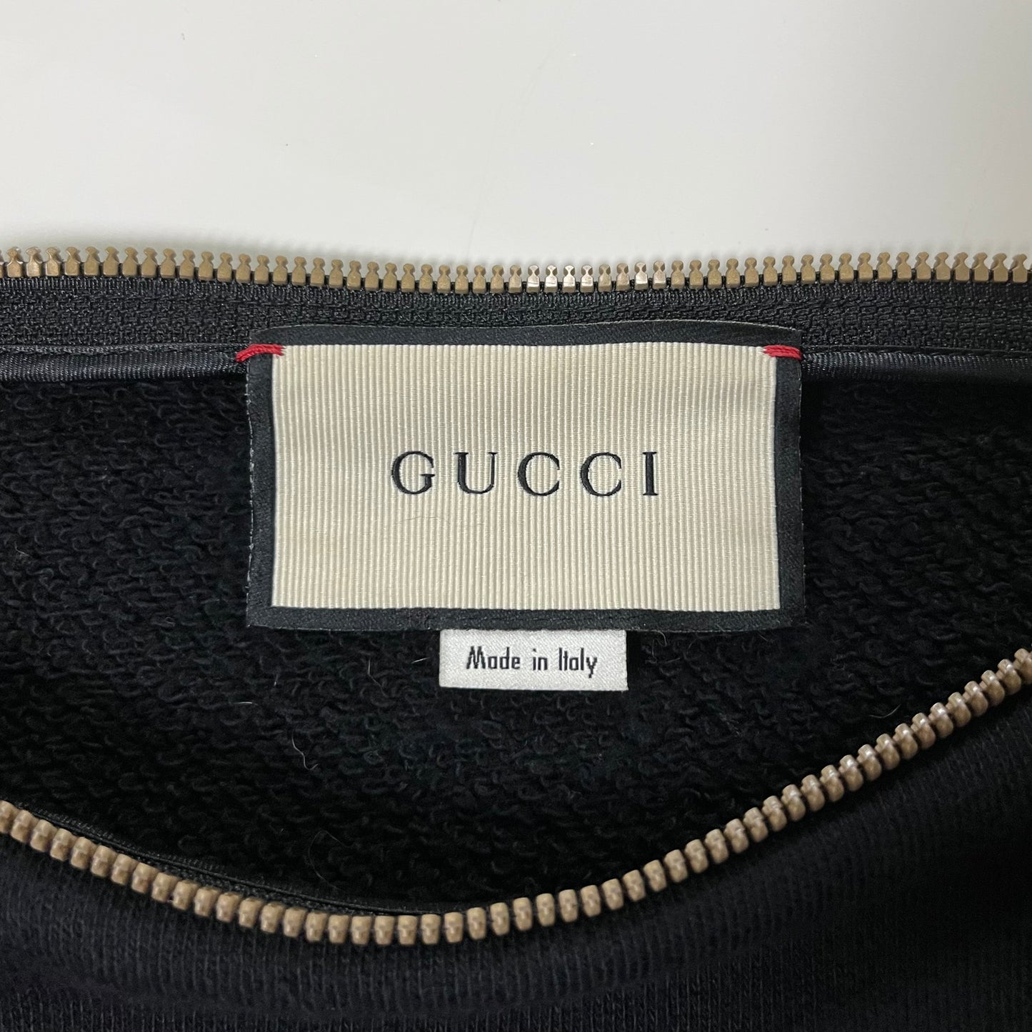 GUCCI Fall Winter 2018 Pussycat Zip Detail Sweatshirt