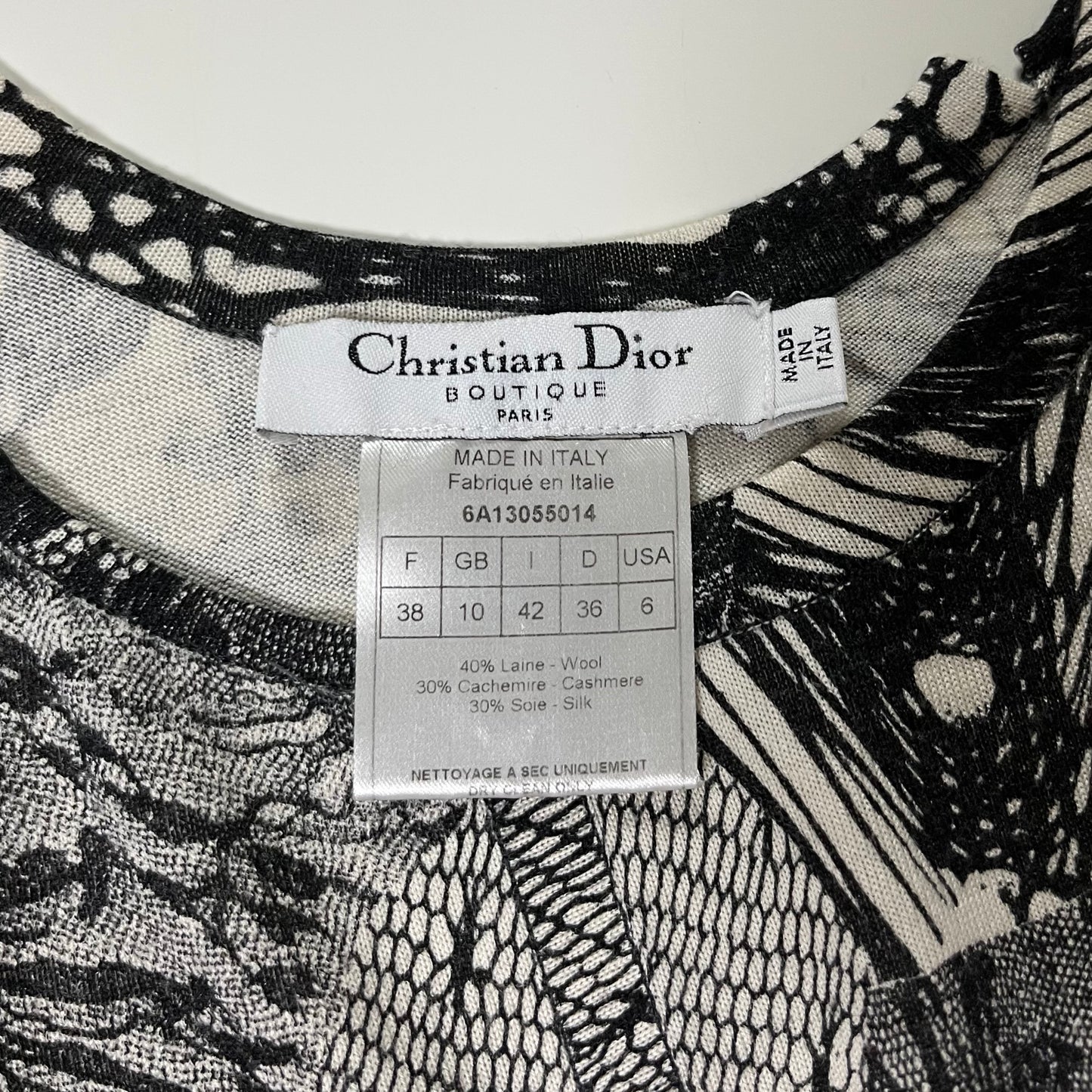 CHRISTIAN DIOR Spring Summer 2006 Lace Print Tank Top