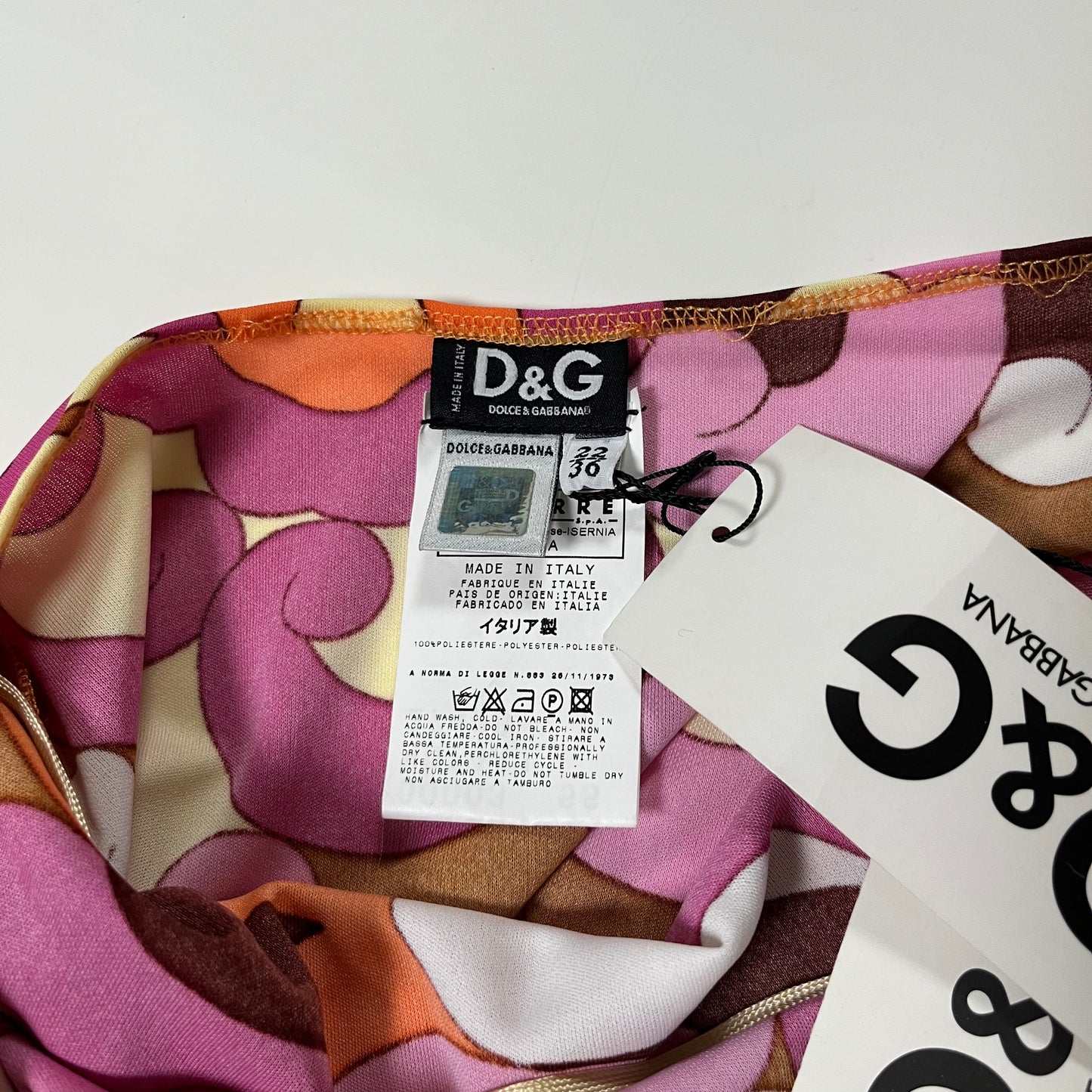 D&G Spring Summer 2004 Halter Neck Mini Dress