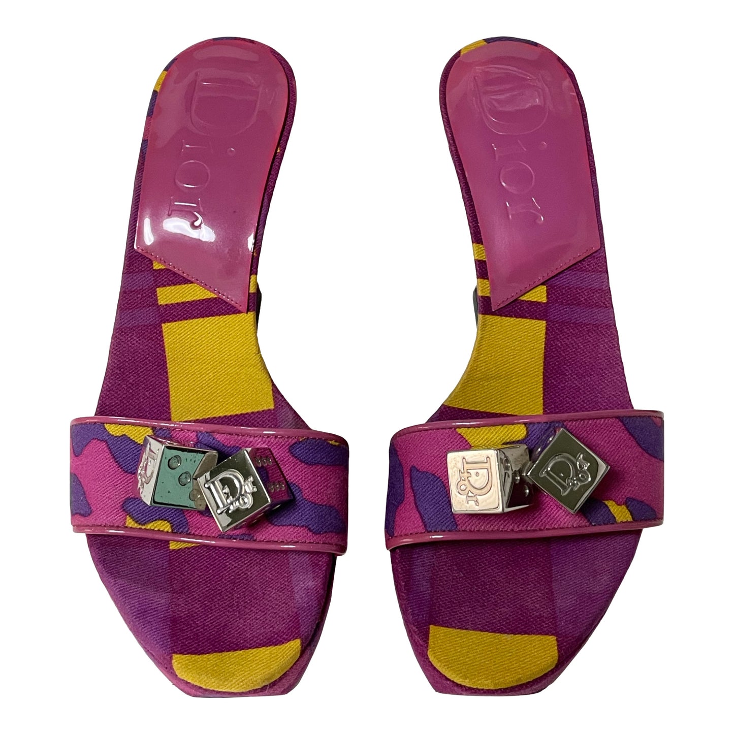 CHRISTIAN DIOR Fall Winter 2004 Animal Print Dice Sandal