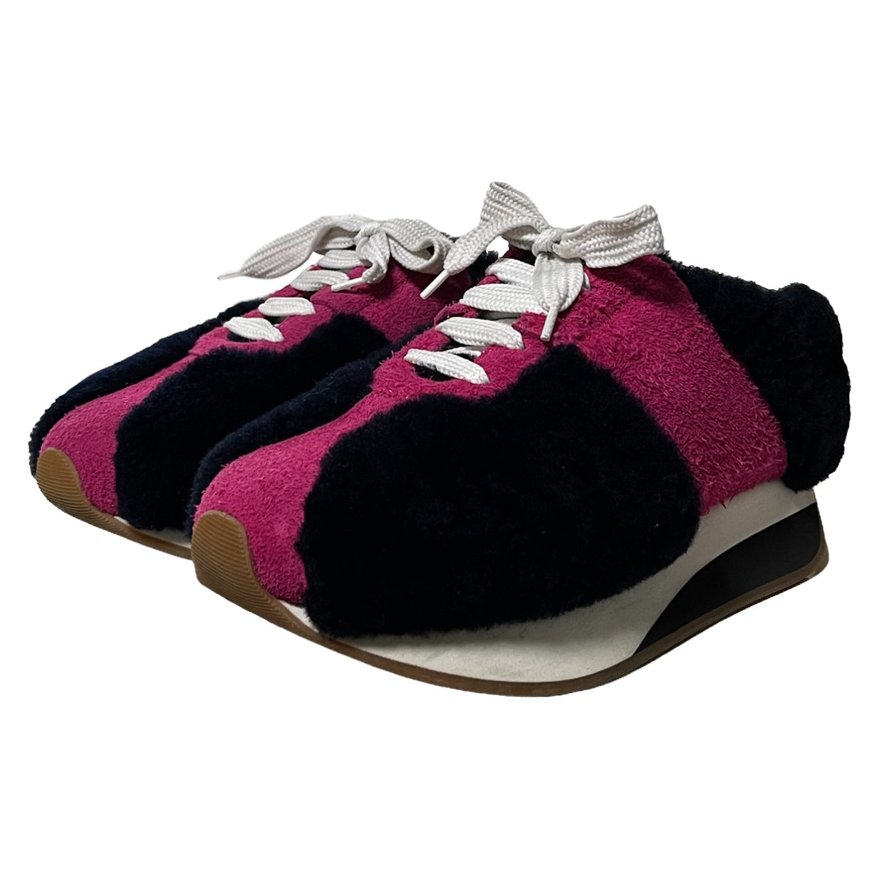 MARNI Fur Big Foot Sneakers