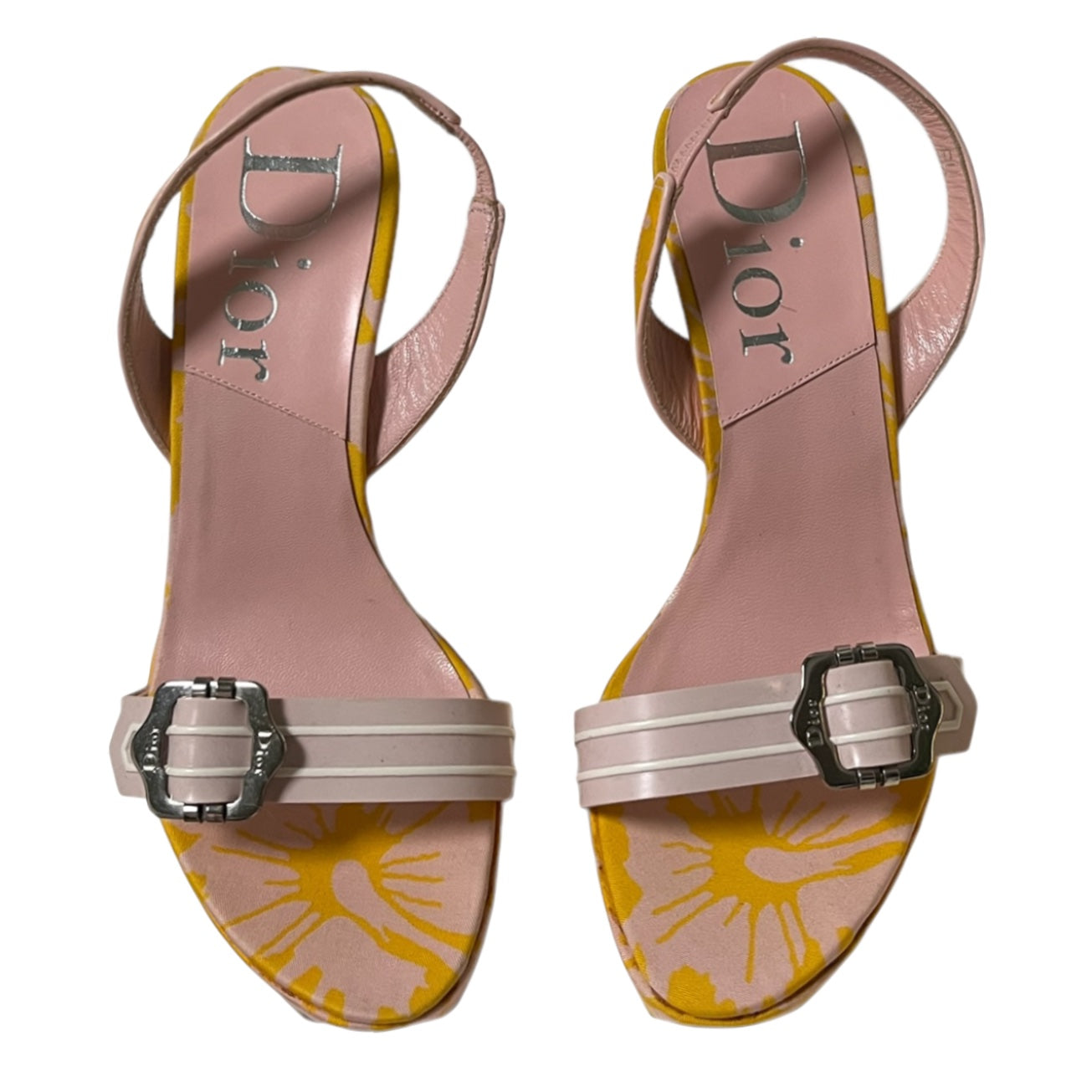 CHRISTIAN DIOR Spring Summer 2004 Surf Chick Floral Print Sandals