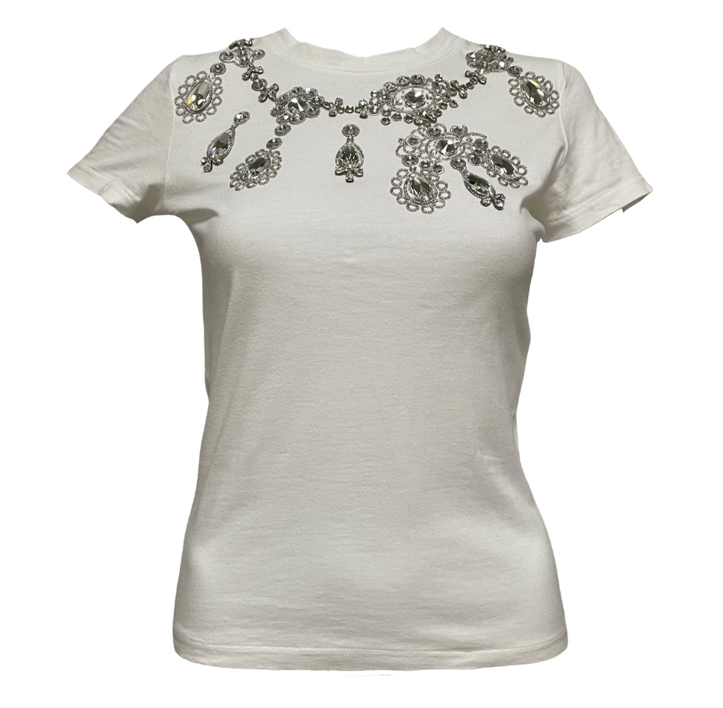 CHRISTIAN DIOR Fall Winter 2002 Crystal Embellished T-Shirt