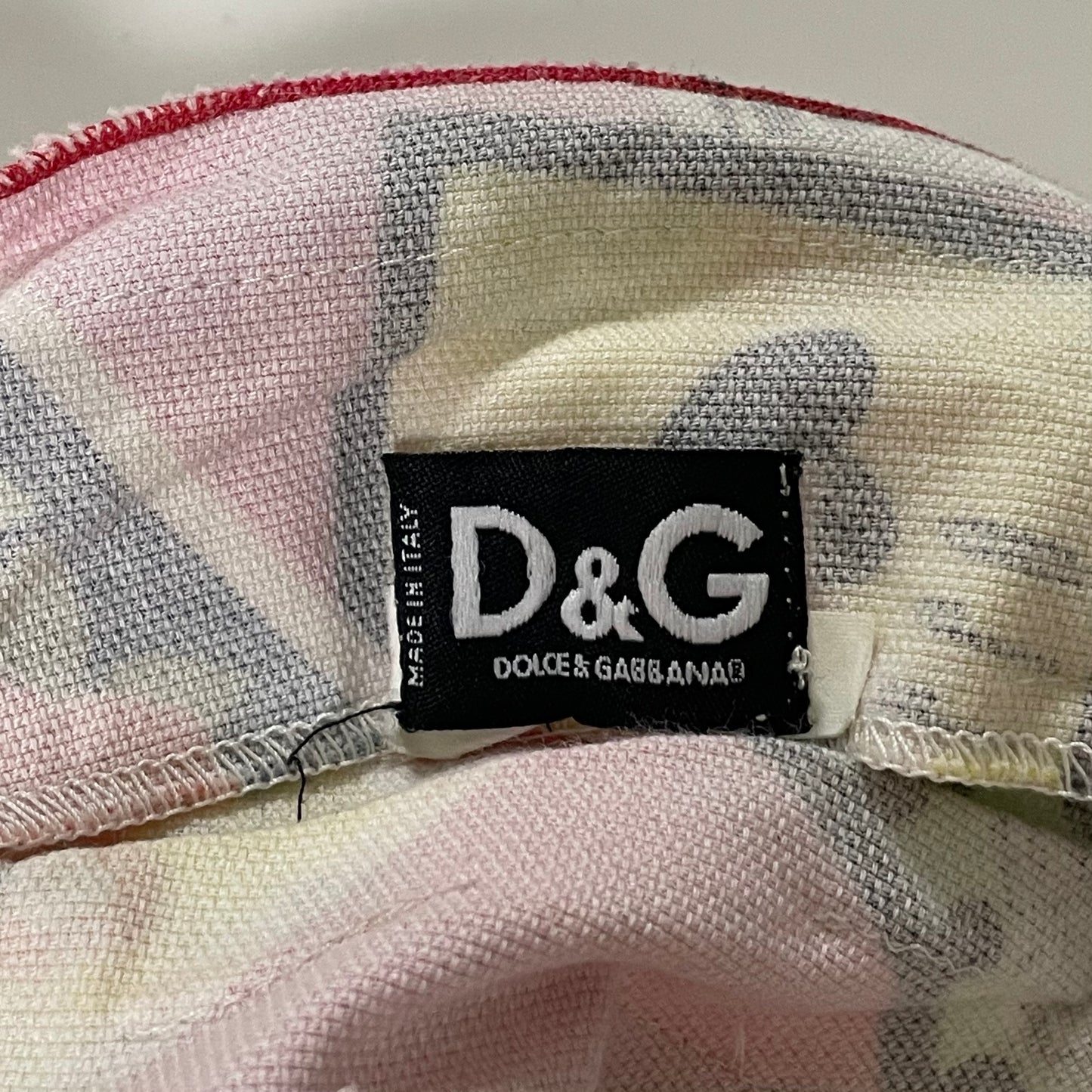 D&G Spring Summer 2004 Graphic Print Denim Mini Dress