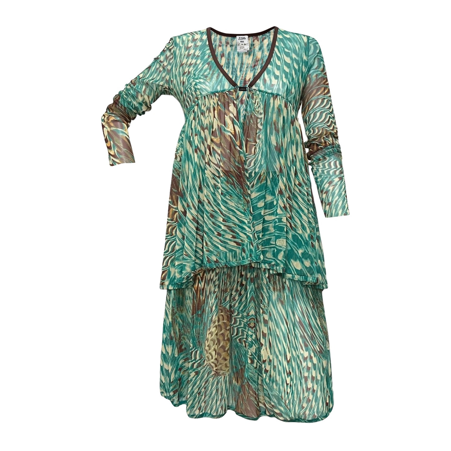 JEAN PAUL GAULTIER Cardigan and Flared Midi Skirt Set Up
