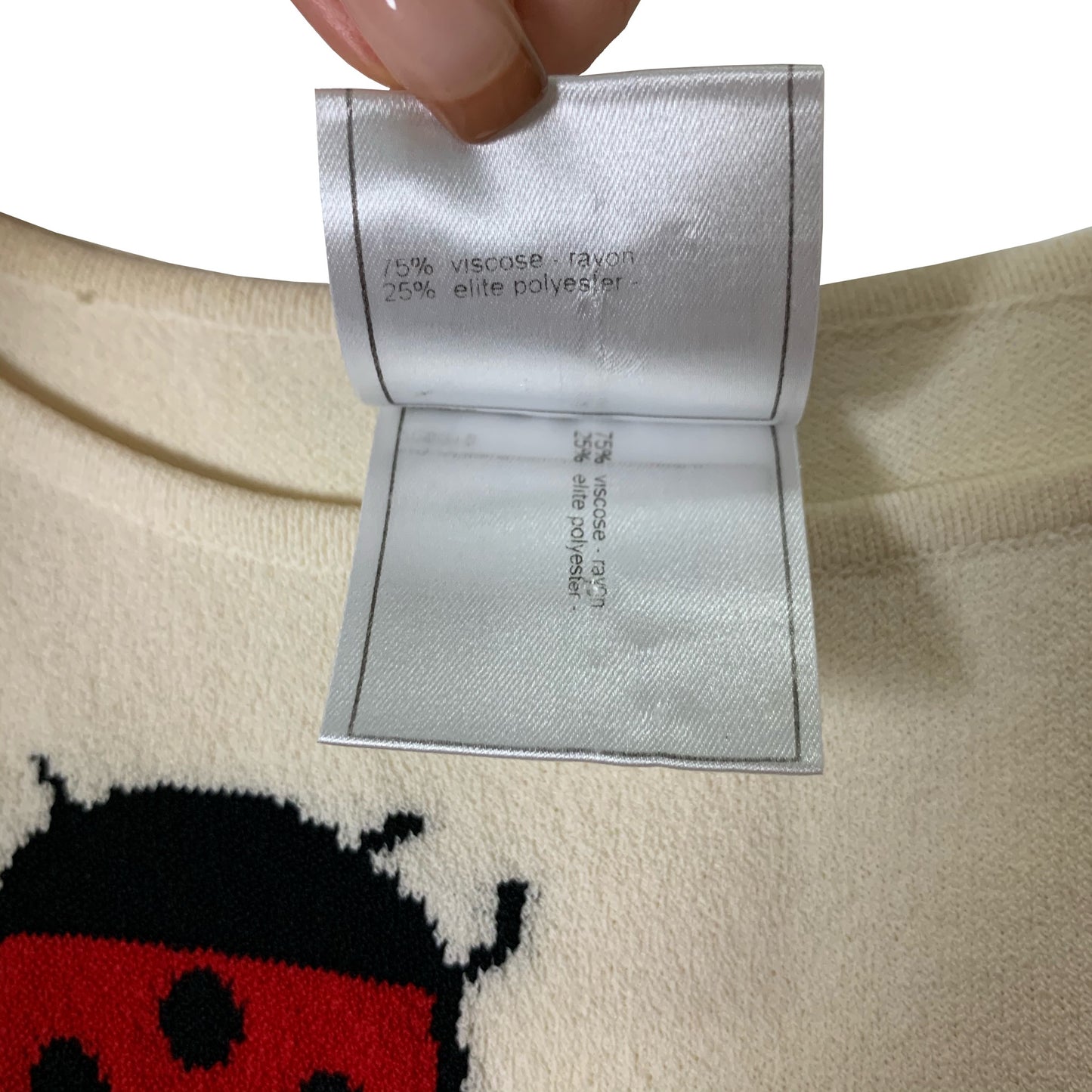 CHANEL Spring Summer 2004 Ladybug Print Tank Top