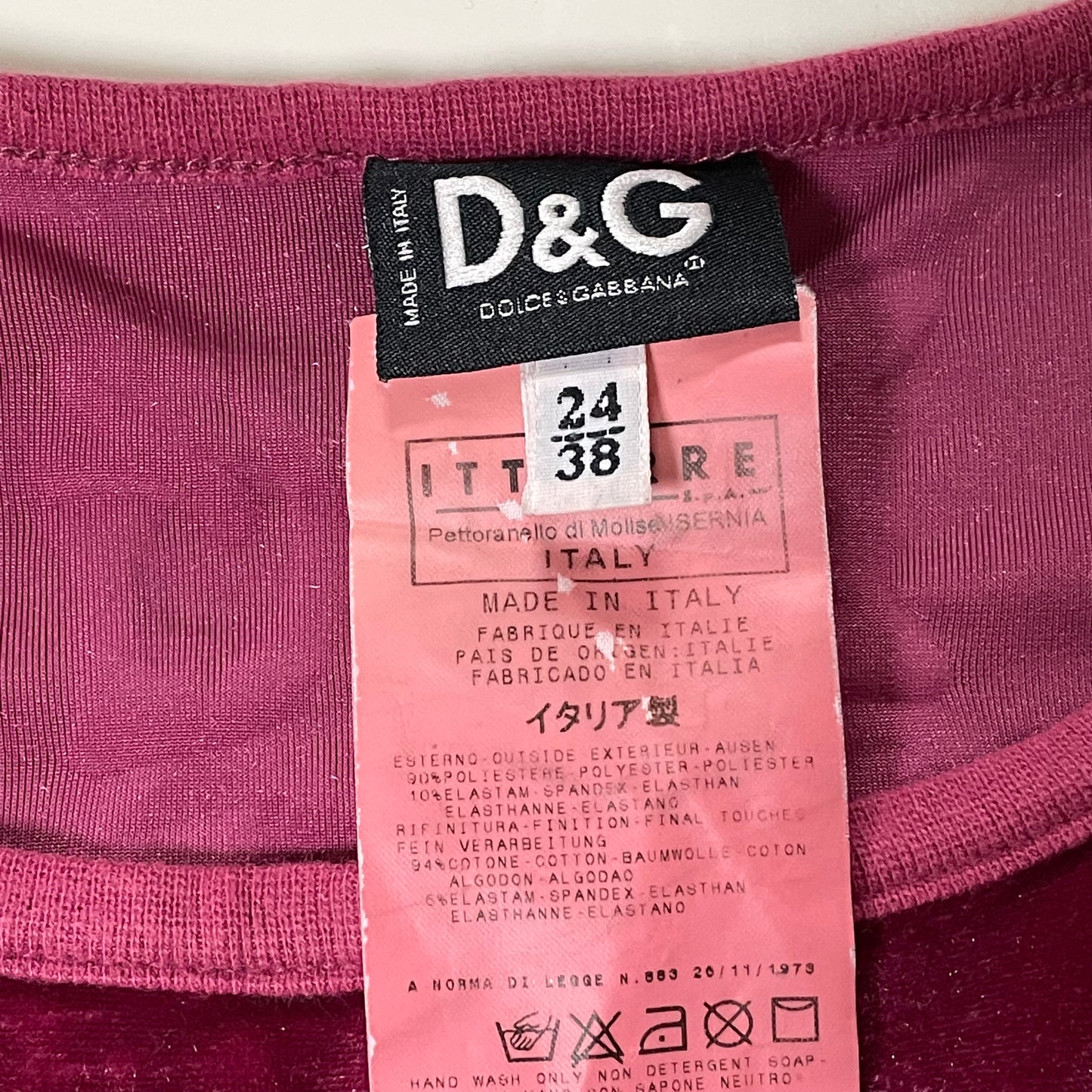 D&G Velvet Tank Top