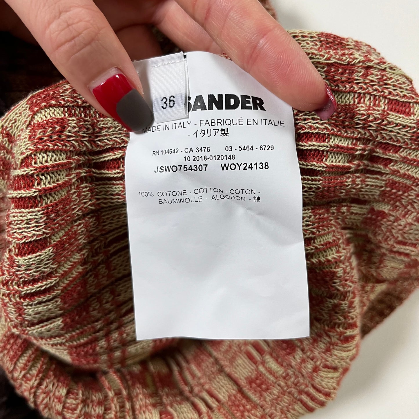 JIL SANDER Spring Summer 2019 Knit T-Shirt